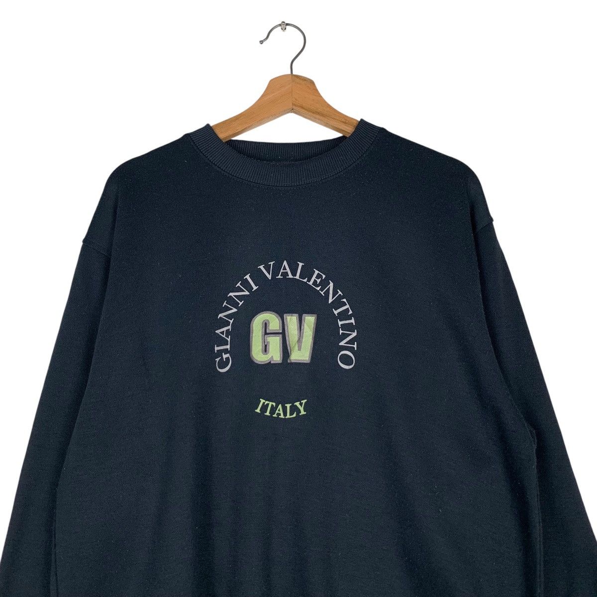 Gianni Valentino GIANNI VALENTINO Big Logo Crewneck Sweatshirt #1365-C62 Size US L / EU 52-54 / 3 - 2 Thumbnail