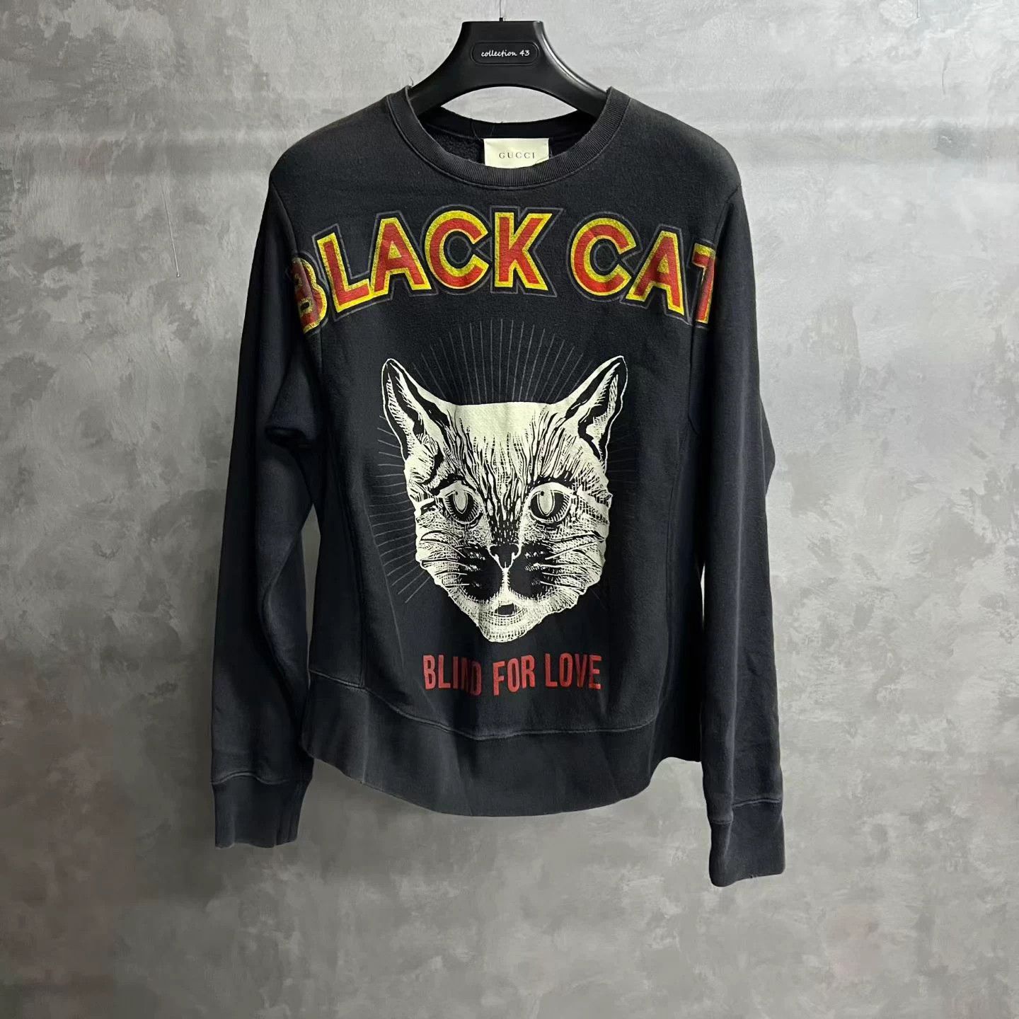 Gucci Gucci Black Pattern Print Crewneck Sweatshirt S Size S / US 4 / IT 40 - 1 Thumbnail