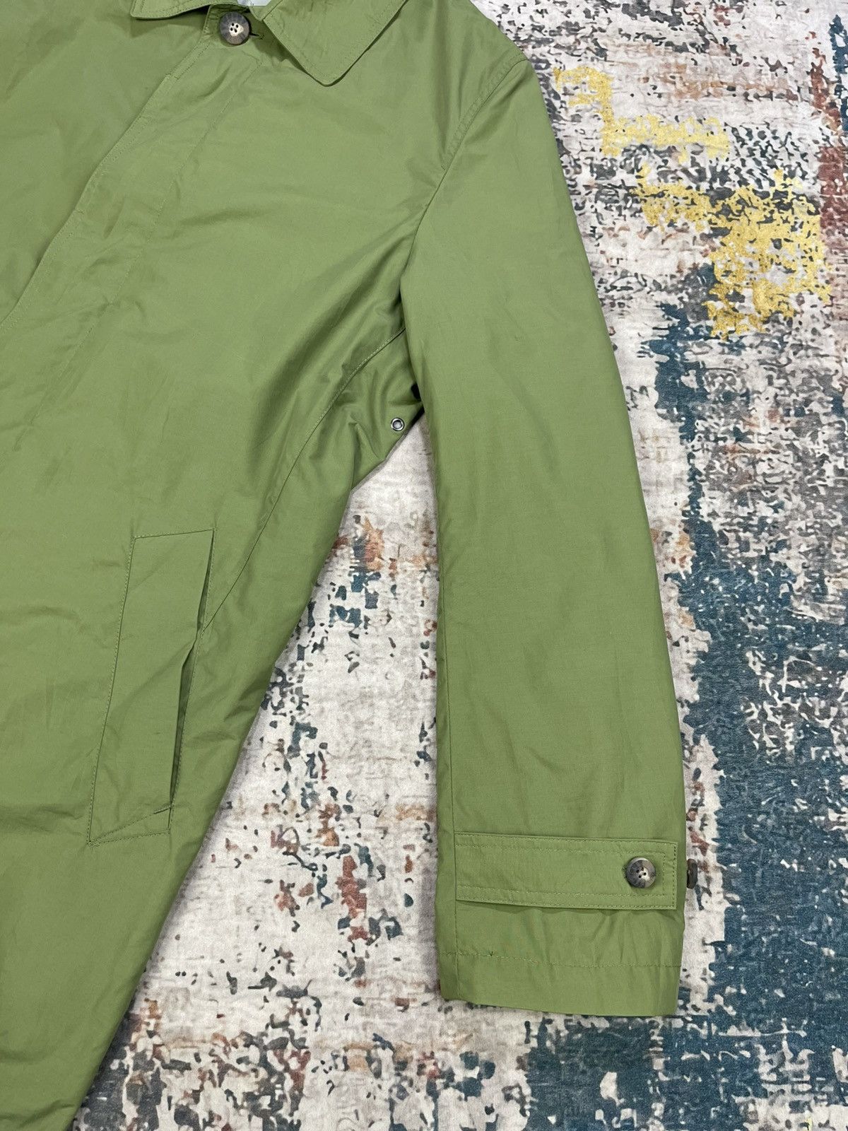 Eddie Bauer Eddie Bauer Lime Green Nylon Trench Coat Size US M / EU 48-50 / 2 - 6 Thumbnail