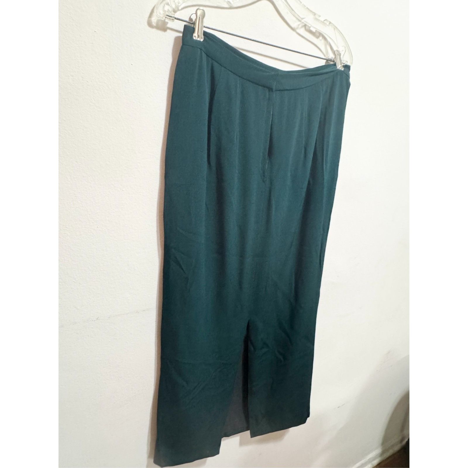 Other Menekshe custom green satin cowl neck blazer jacket & pencil Size ONE SIZE - 5 Thumbnail