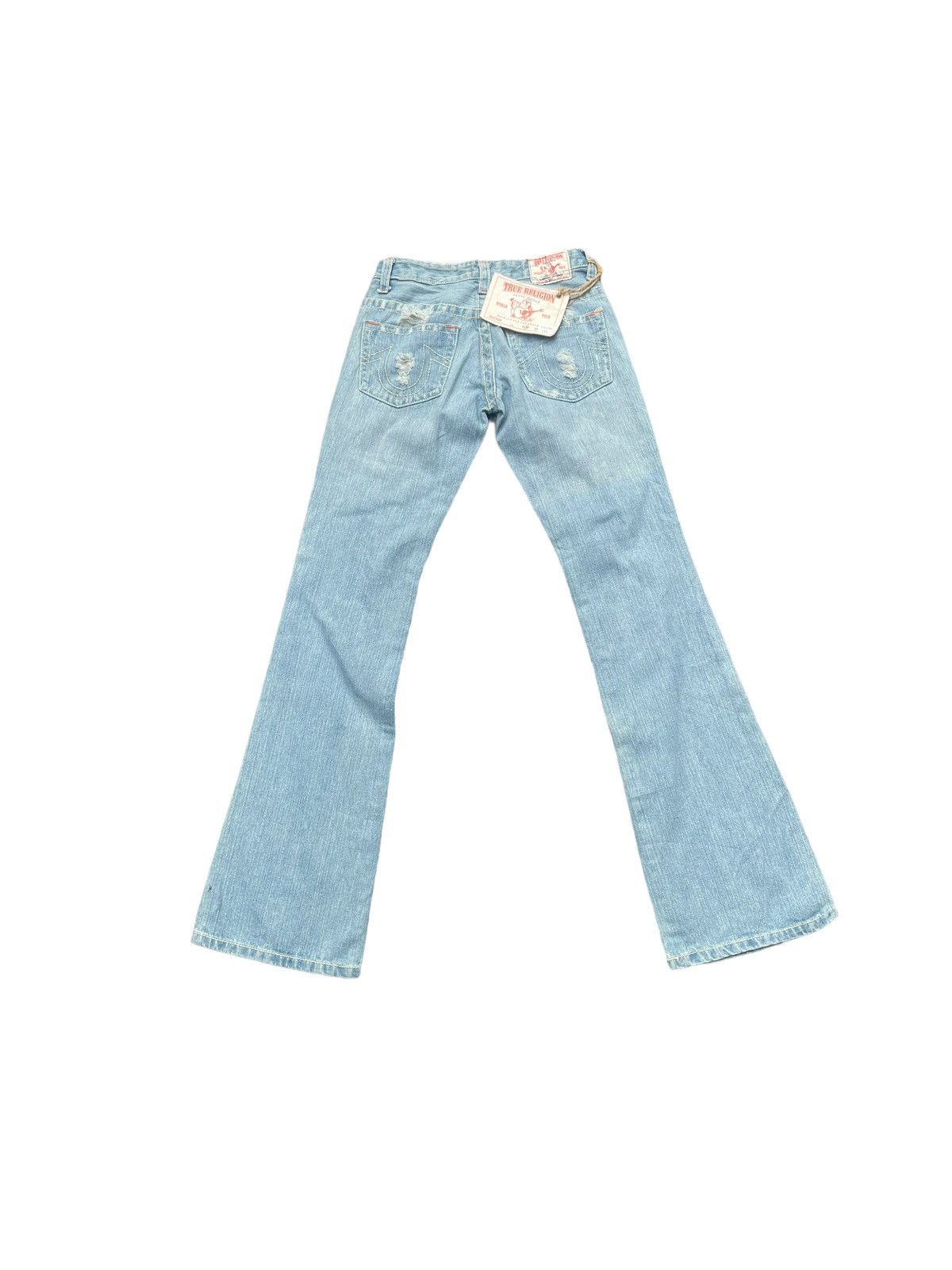 True Religion True Religion Joey Big T Distresed Denim Size 27" / US 4 / IT 40 - 5 Thumbnail