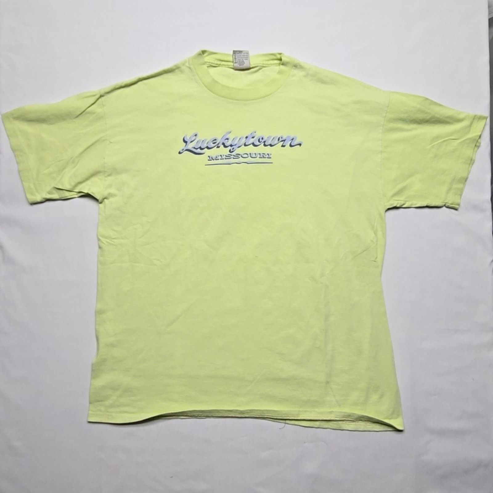 Vintage Vintage Lucky Town Missouri Shirt Graphic XL Green Tee 90s Size US XL / EU 56 / 4 - 1 Thumbnail