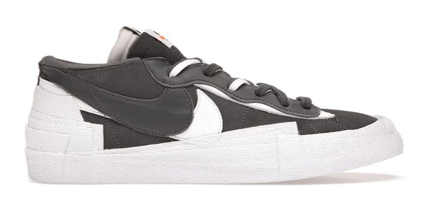 Nike Blazer Low sacai Iron Grey Size US 5 / EU 37 - 1 Thumbnail