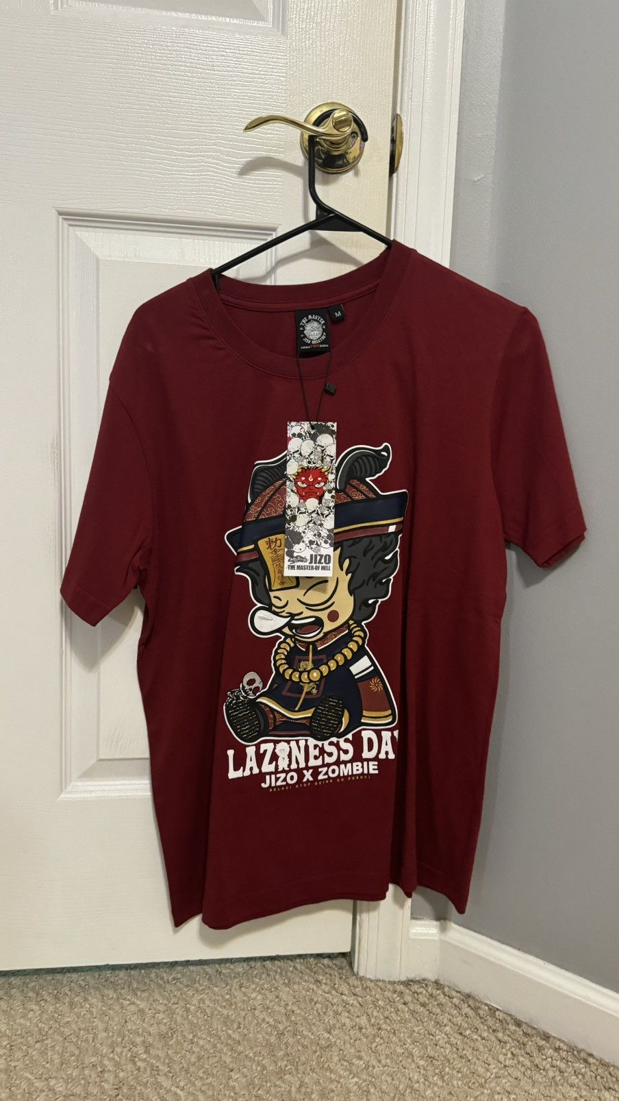 Japanese Brand Jizo Bosatsu The Master Of Hell T-Shirt Laziness Day Size US M / EU 48-50 / 2 - 2 Thumbnail
