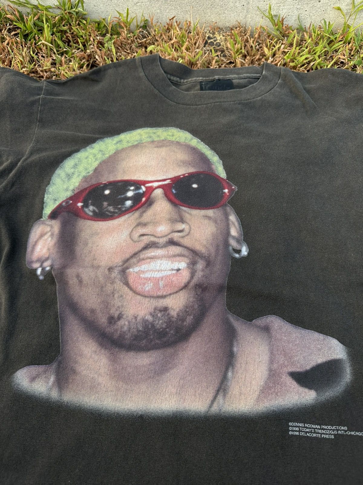Rap Tees VINTAGE SUNFADED 1996 DENNIS RODMAN T SHIRT Size US M / EU 48-50 / 2 - 7 Thumbnail