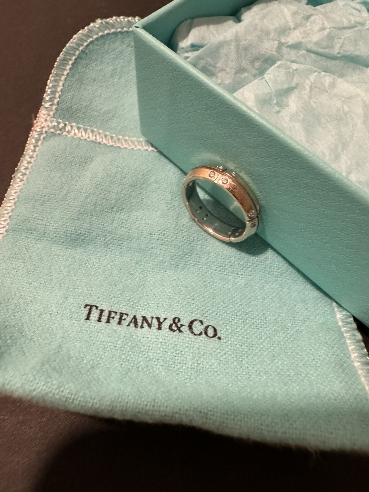 Tiffany & Co. Tiffany & CO White Gold Streamerica Ring Size ONE SIZE - 7 Thumbnail
