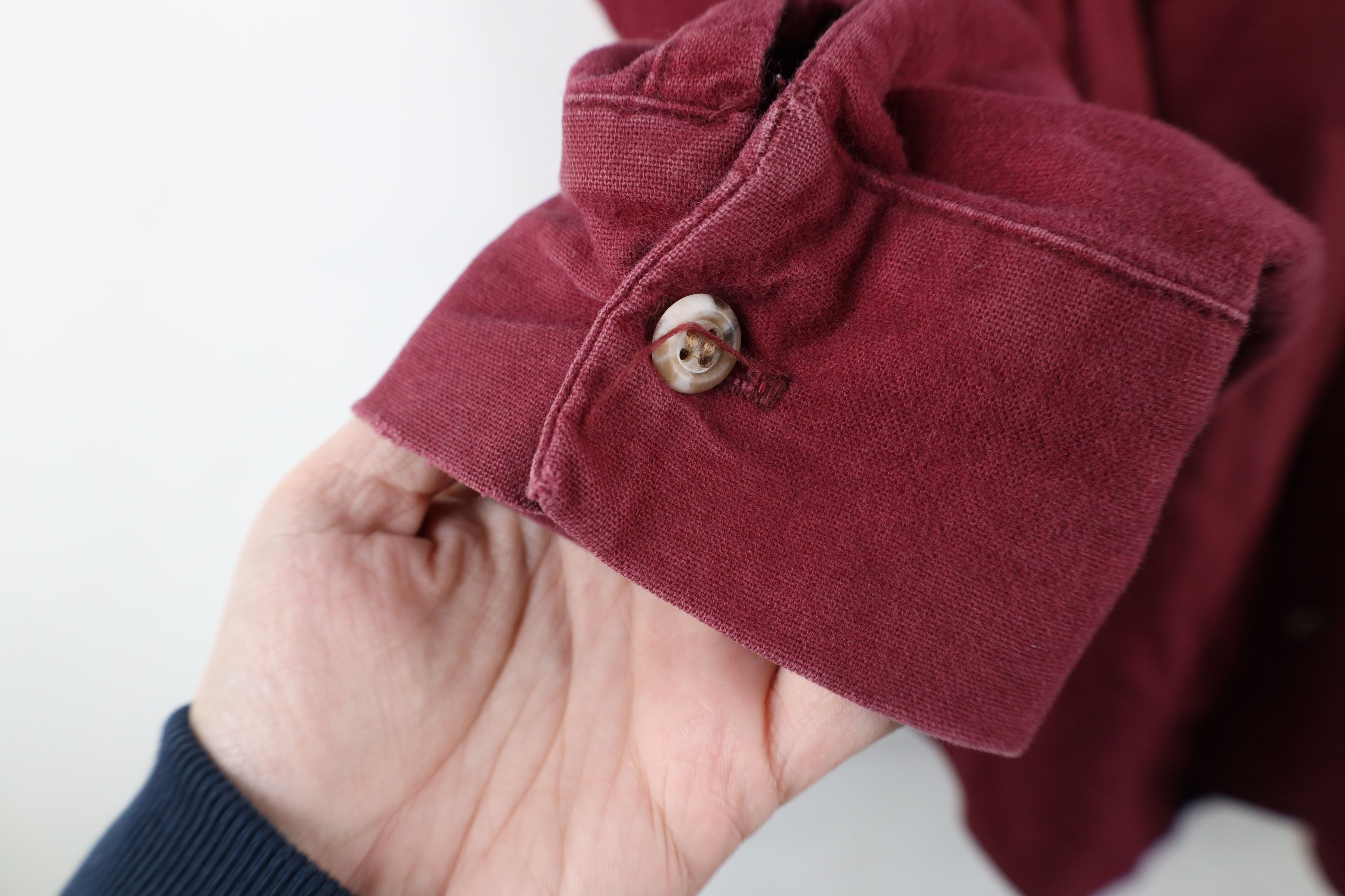 Vintage Vintage 90s Streetwear Heavy Chamois Cloth Button Shirt USA Size US XL / EU 56 / 4 - 6 Thumbnail