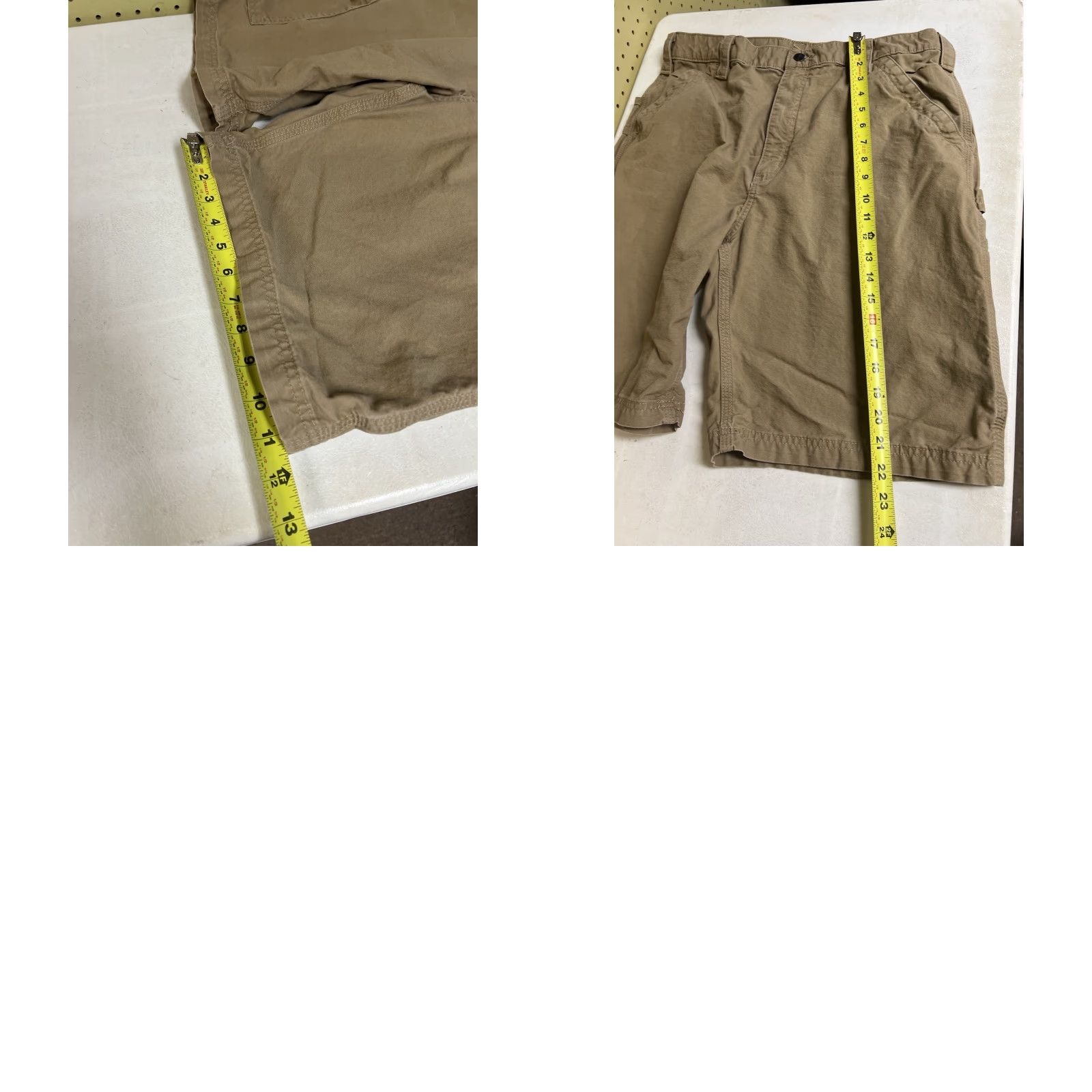 Carhartt Carhartt Mens Shorts Carpenter Workwear Tan 34 Original Fit Flat Front Cargo Pocket Regular Waist 34 Summer Spring Vintage No (if allowed) Size US 34 / EU 50 - 8 Thumbnail