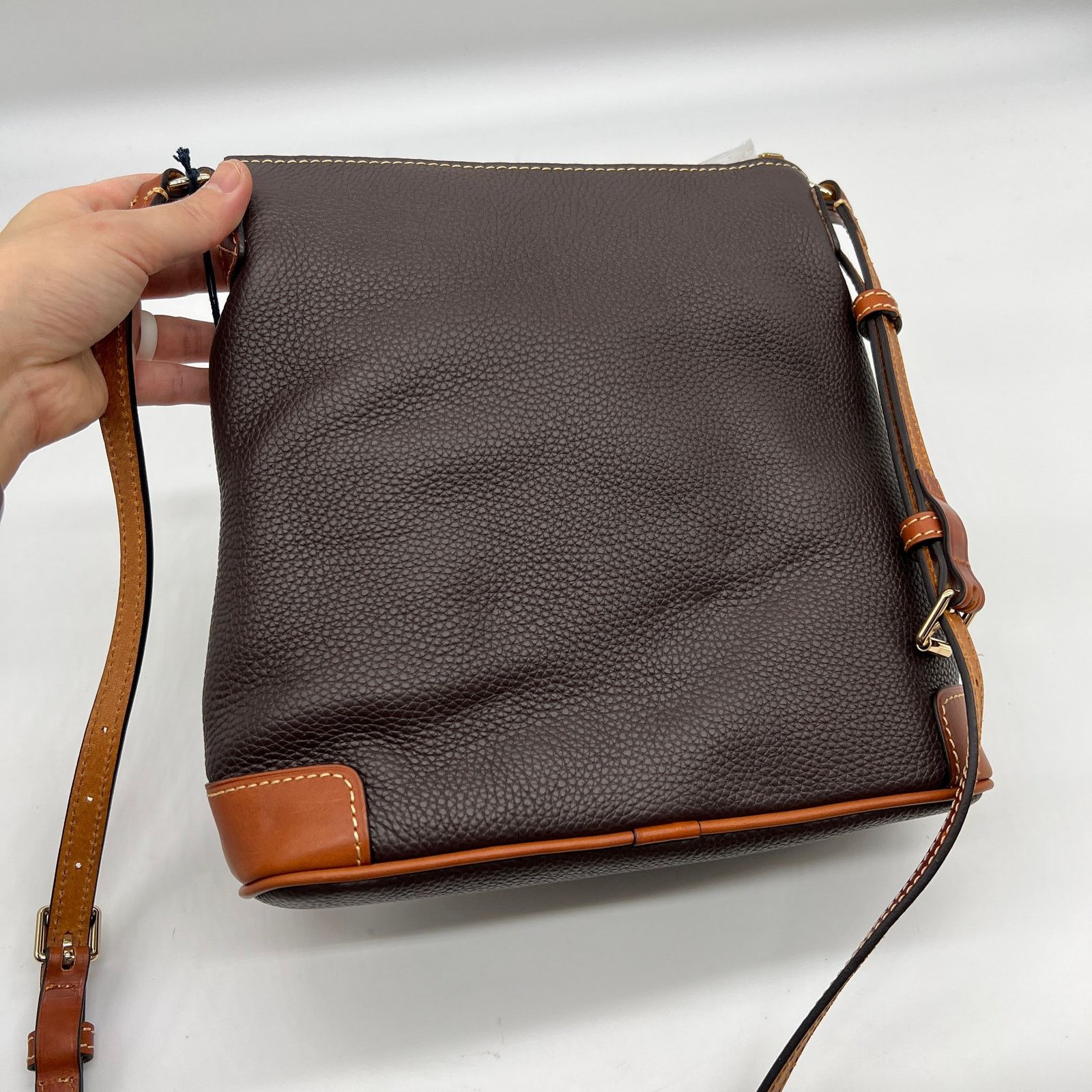 Dooney & Bourke Dooney & Bourke Pebble Leather Crossbody Purse Brown T'moro Size ONE SIZE - 2 Thumbnail