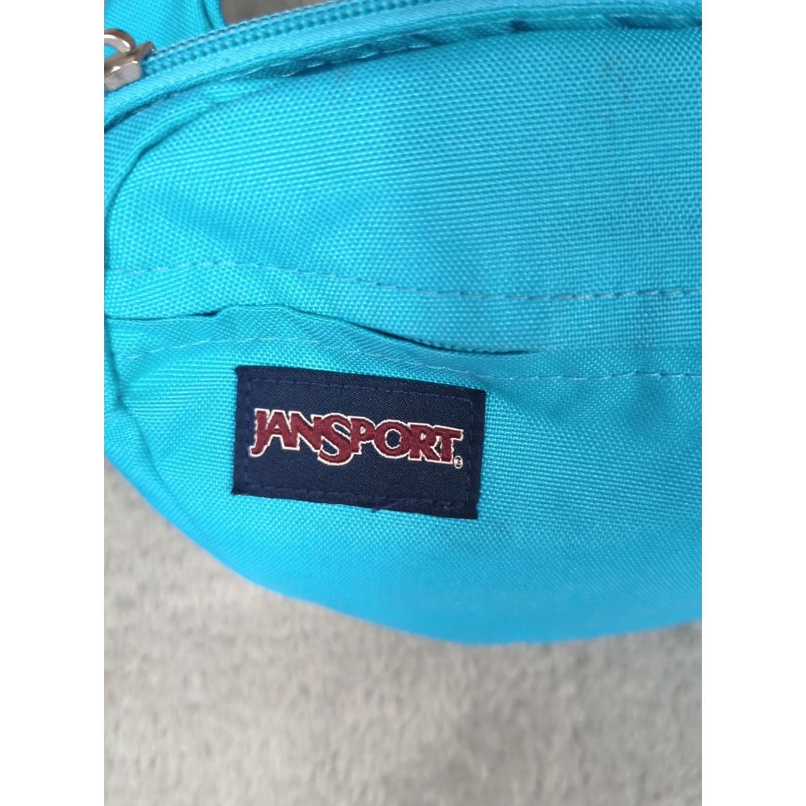 Jansport JanSport Aqua Blue Waist Fanny Pack Bag Crossbody Zip Pocket Adjustable Strap OS Unisex Adults Small Matte Nylon Lining 90s Outdoor Sports Size ONE SIZE - 2 Thumbnail