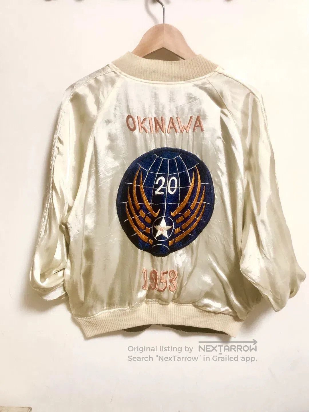 Warehouse & Co. vintage embroidered bomber jacket with dual sides. Size US L / EU 52-54 / 3 - 4 Thumbnail