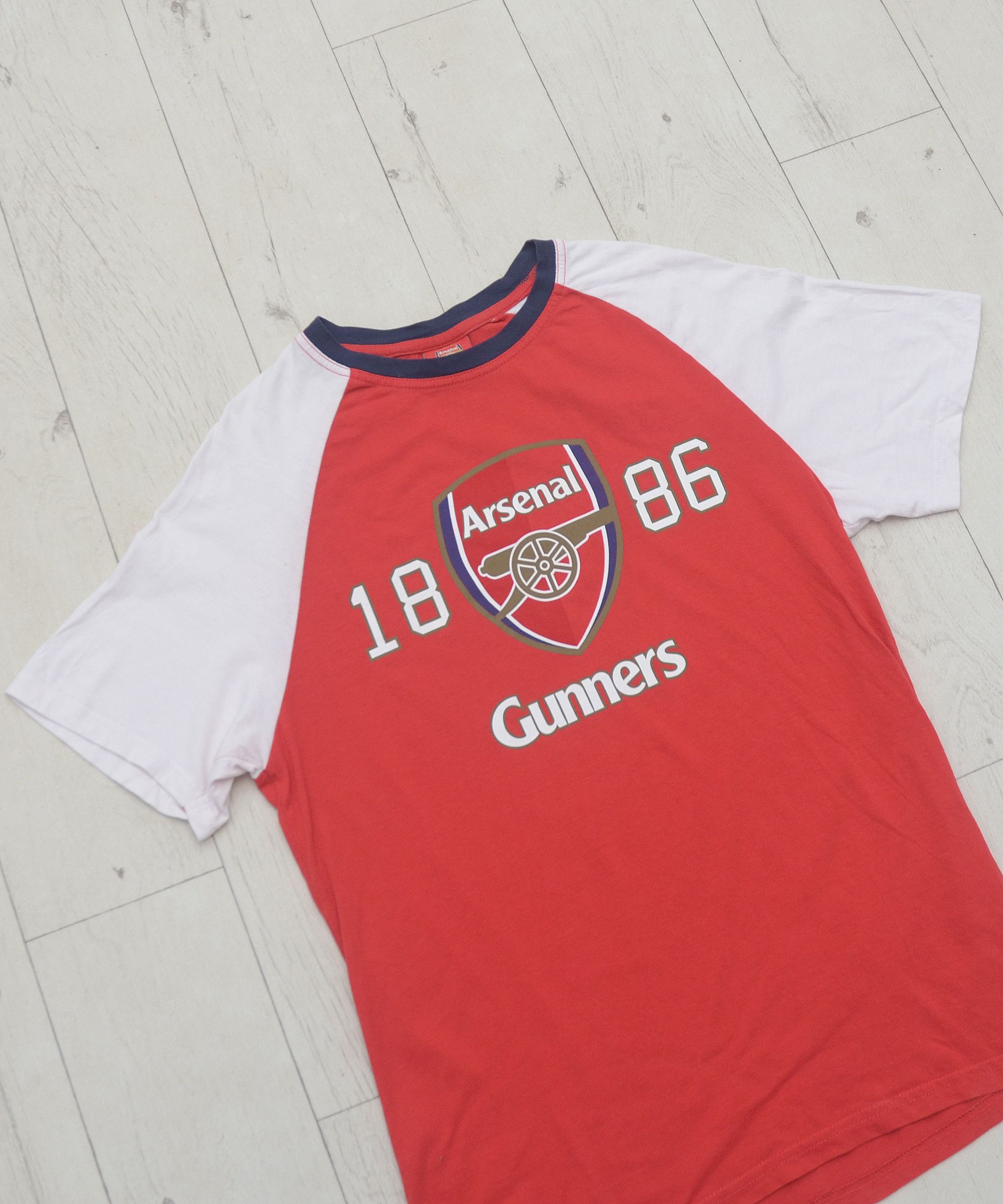 Vintage Arsenal Home Football T-Shirt Soccer Jersey Rare Gunners Size US S / EU 44-46 / 1 - 2 Thumbnail