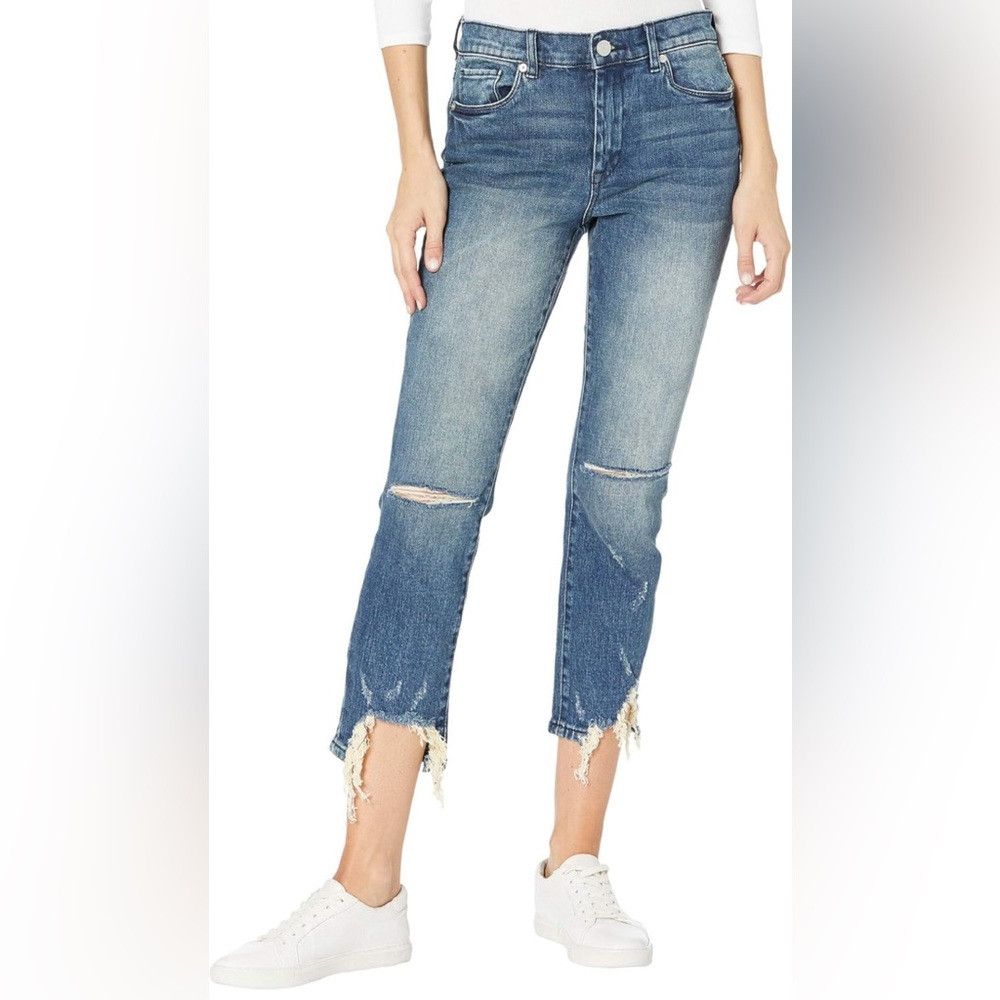 BLANKNYC Blank NYC The Madison Crop High Rise Distressed Jeans Women Size 29" - 1 Thumbnail