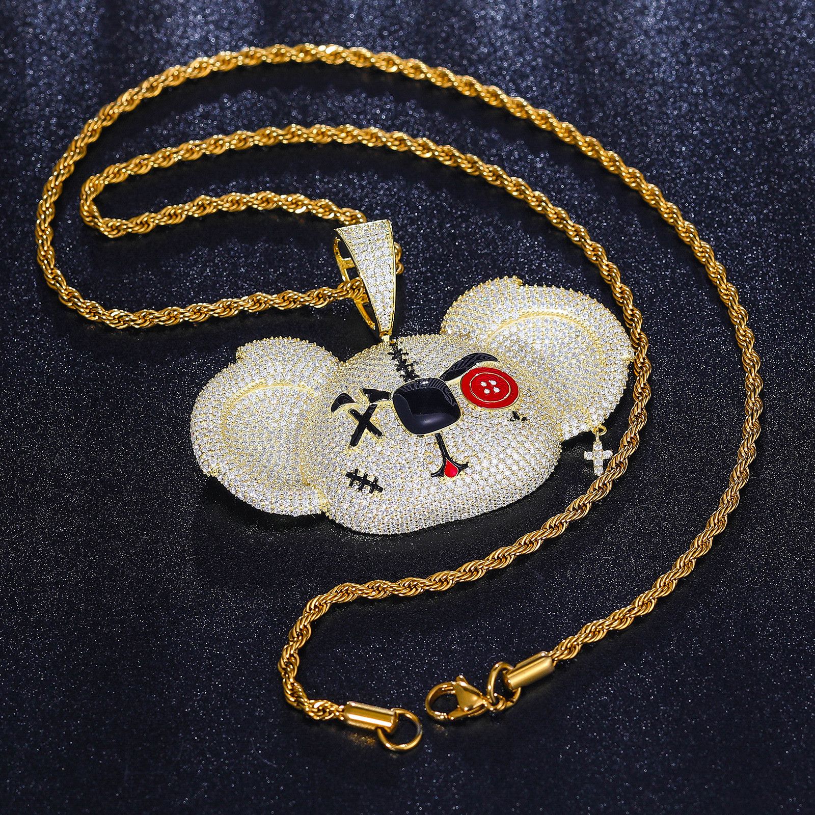 Jewelry Cartoon Animal With Moissanite Necklace Size ONE SIZE - 1 Thumbnail