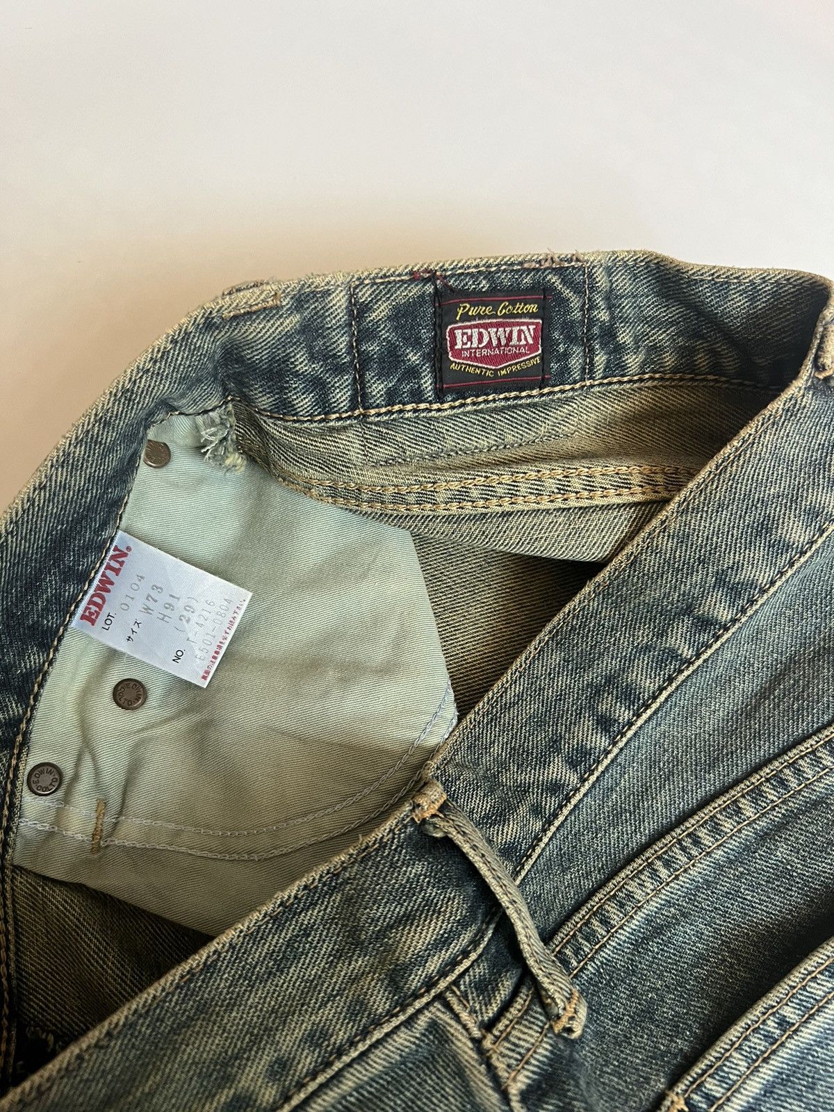 Edwin Vintage 90's Edwin Mudwash Dirty Denim Size US 30 / EU 46 - 6 Thumbnail