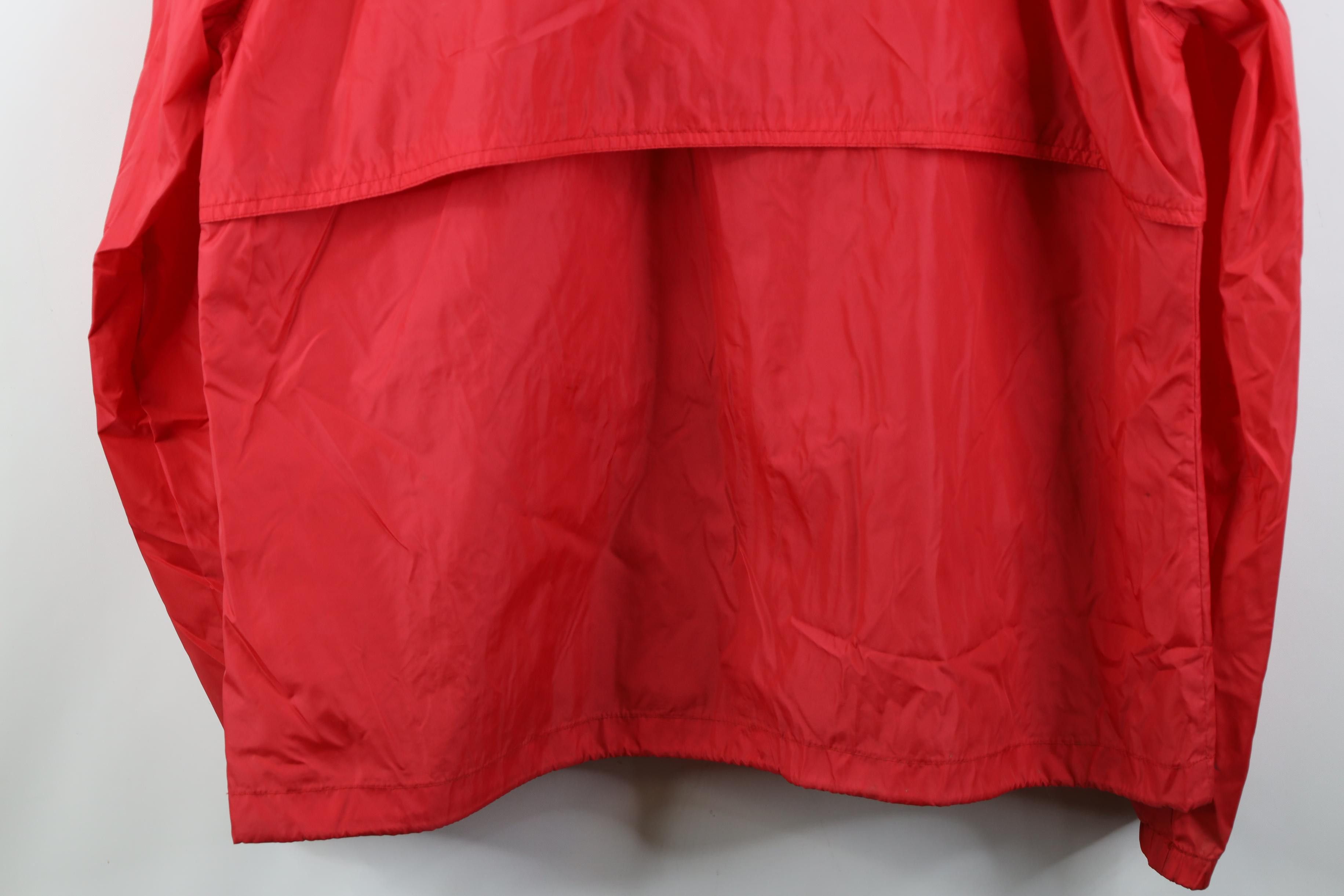 Woolrich Woolen Mills Vintage 90s Woolrich Hooded Full Zip Windbreaker Jacket Red Size US L / EU 52-54 / 3 - 16 Thumbnail