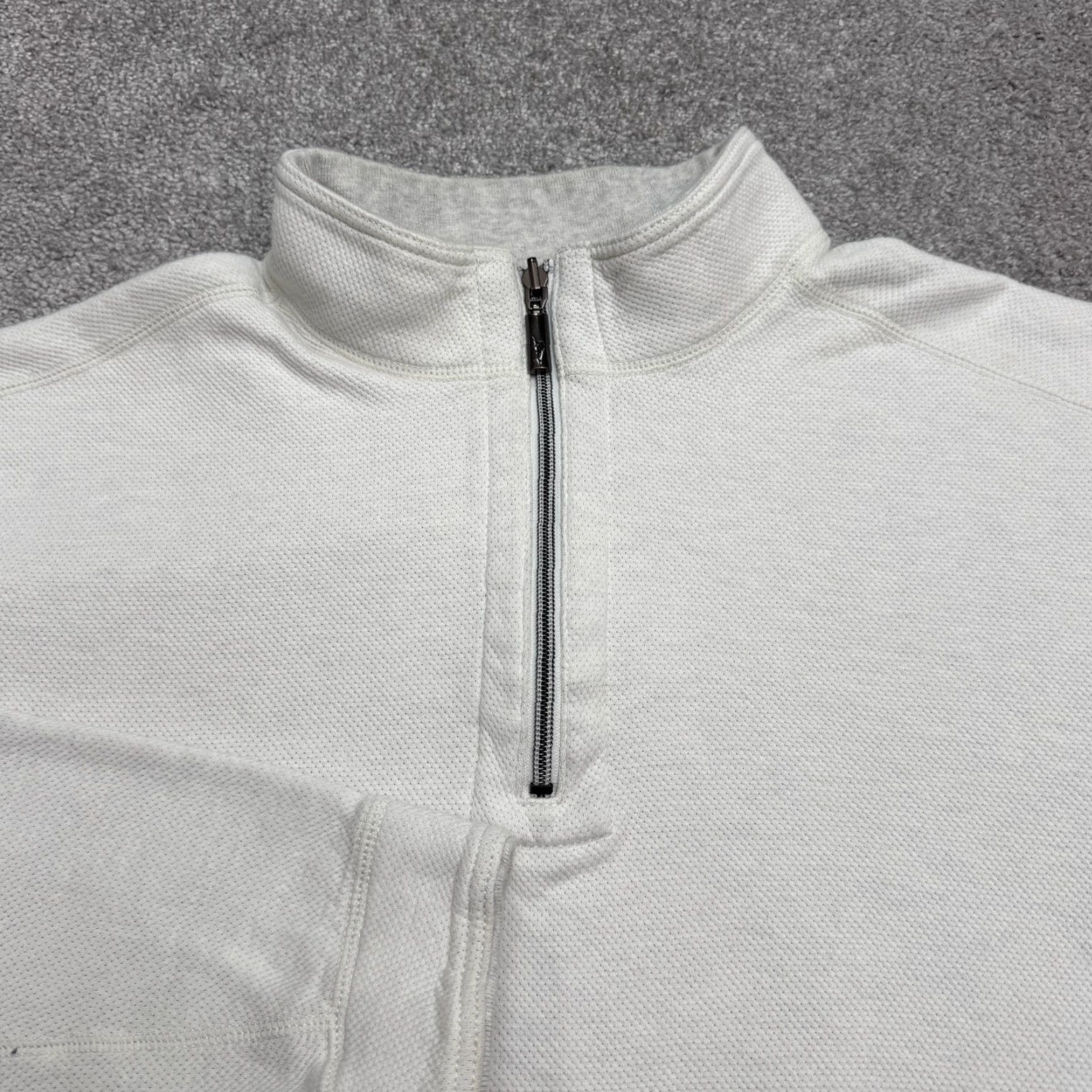 Tommy Bahama Tommy Bahama Sweatshirt 1/4 Zip Pullover Mens Large Gray Knit Outdoor All Seasons Lightweight Size US L / EU 52-54 / 3 - 3 Thumbnail