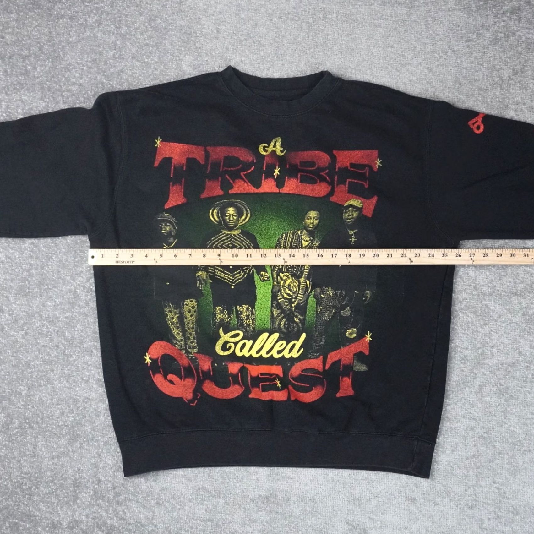 Quest A Tribe Called Quest Queens Side Mens 2XL Black Long Sleeve Pullover Sweatshirt Size US XXL / EU 58 / 5 - 4 Thumbnail