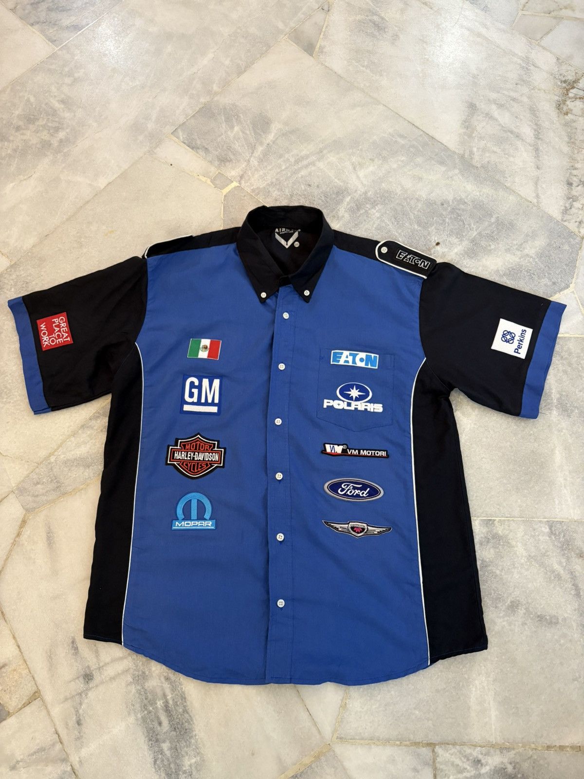 Harley Davidson Racing Brand Company Patch Shirt Size US XL / EU 56 / 4 - 10 Thumbnail