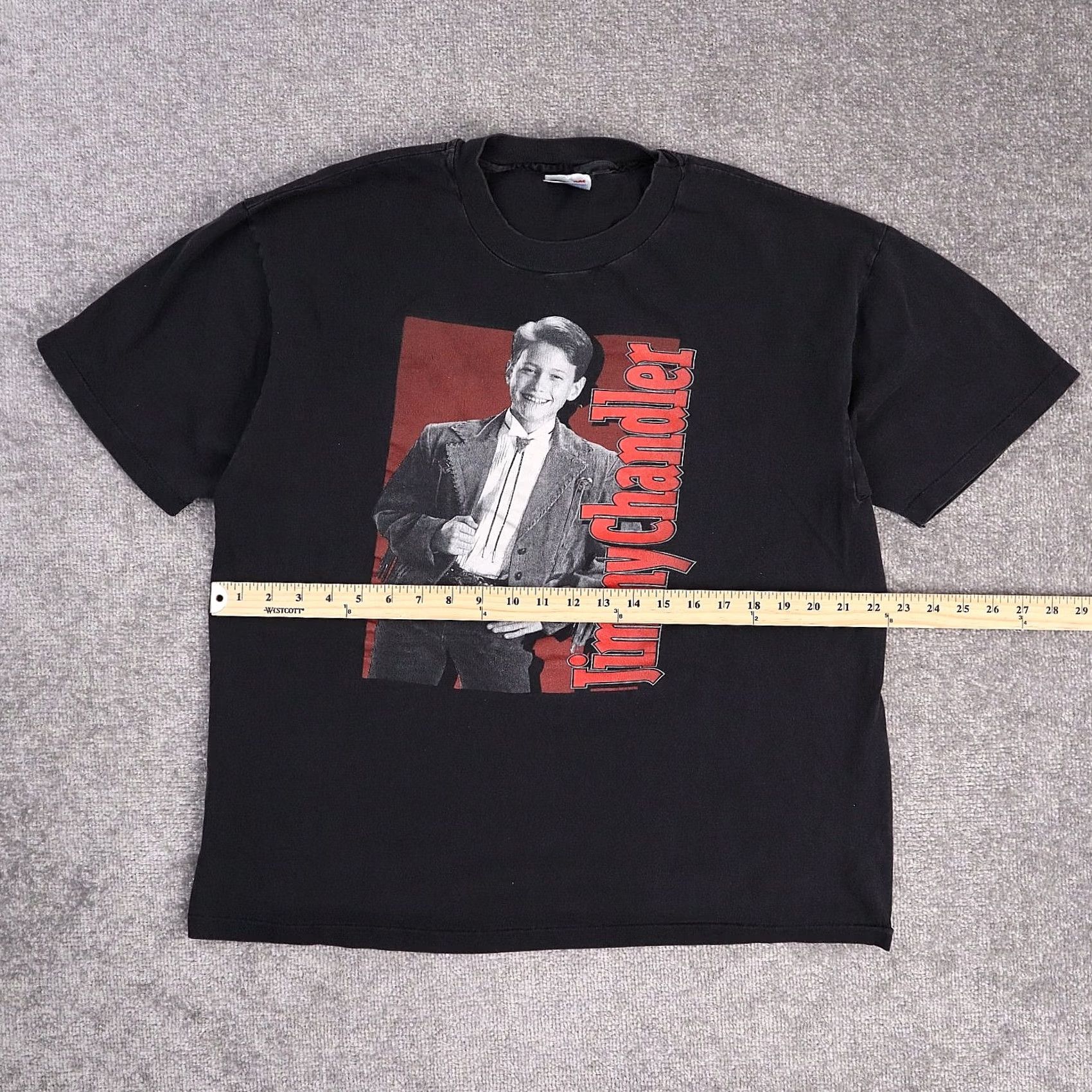 Vintage VINTAGE Jimmy Chandler T-Shirt XL Black Short Sleeve Mens Music Western USA Rare Single Stitch Size US XL / EU 56 / 4 - 4 Thumbnail