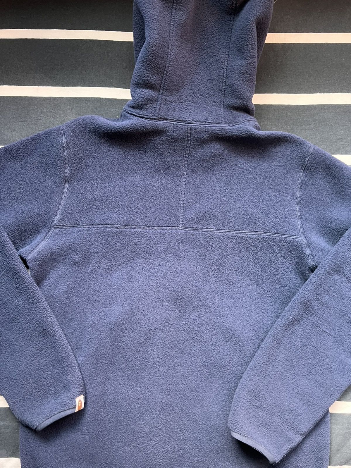 Bape BAPE Fleece One Point Zip Hoodie Navy Large Size US L / EU 52-54 / 3 - 7 Thumbnail