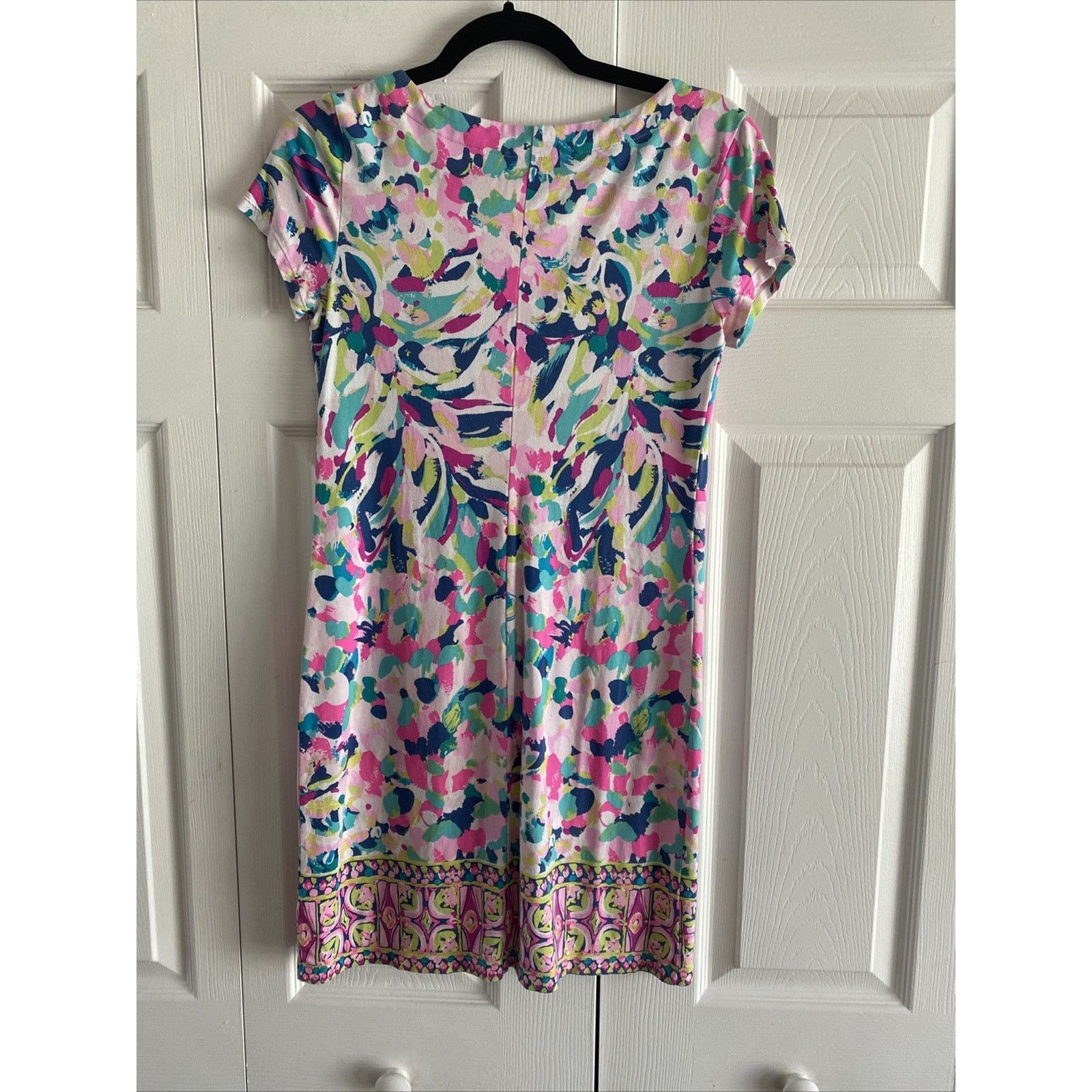 Lilly Pulitzer Lilly Pulitzer XS Shift Dress Abstract Art to Wear Coastal Size XS / US 0-2 / IT 36-38 - 6 Thumbnail