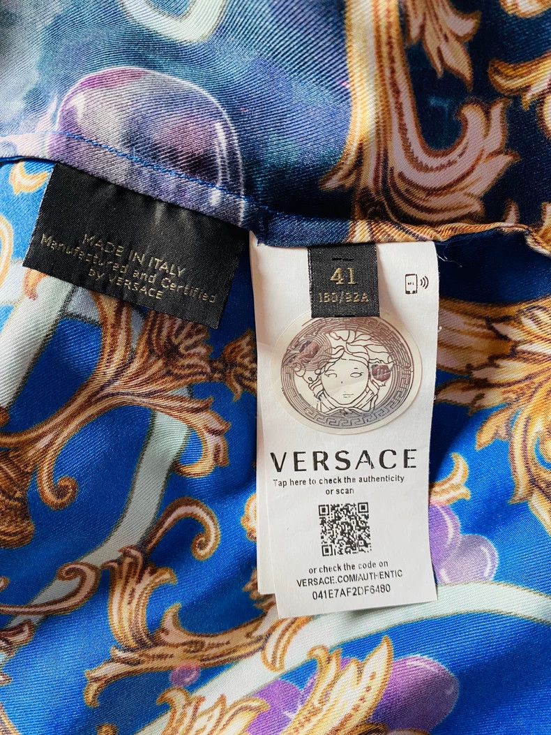 Versace Versace Mulberry silk shirt Size US XL / EU 56 / 4 - 6 Thumbnail