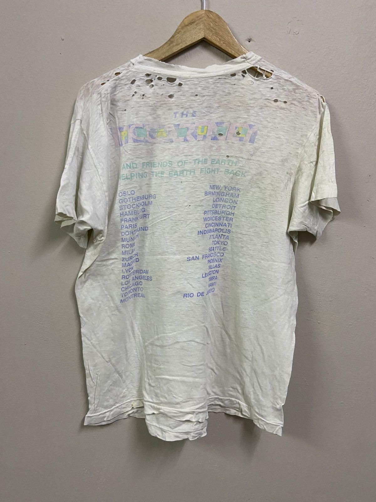 Band Tees × Vintage Crazy Distressed Paul McCartney 89/90 World Tour Size US L / EU 52-54 / 3 - 7 Thumbnail