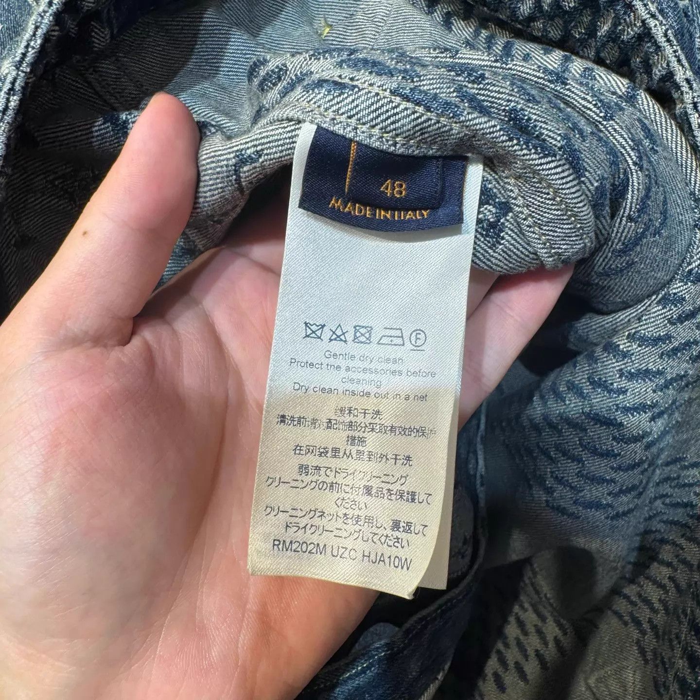 Louis Vuitton Louis Vuitton x nigo Blue Denim Jacket 48 New Size US M / EU 48-50 / 2 - 2 Thumbnail