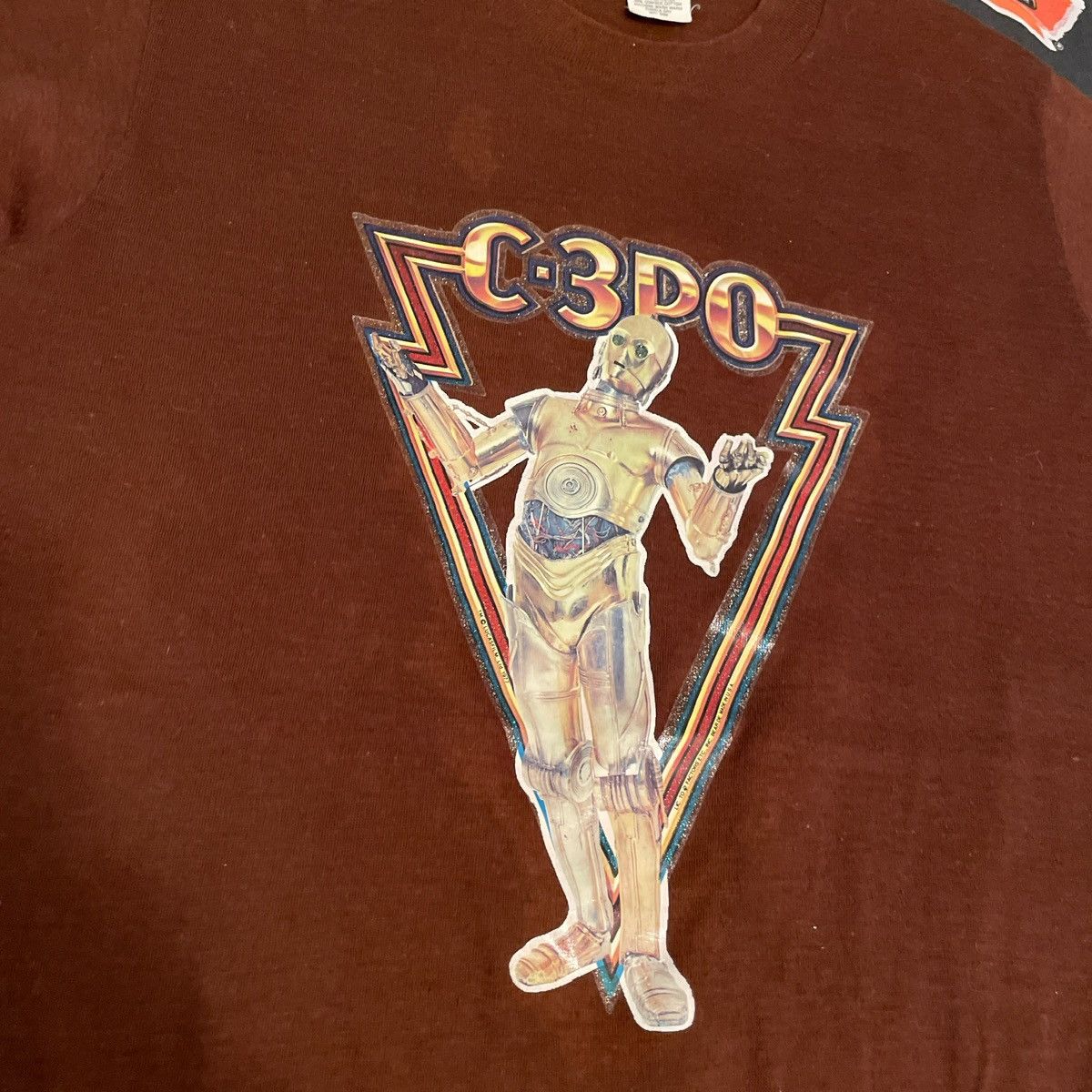 Star Wars × Vintage Vintage 1977 Star Wars C-3PO Lucas Film Rare Graphic Tee Size US M / EU 48-50 / 2 - 3 Thumbnail