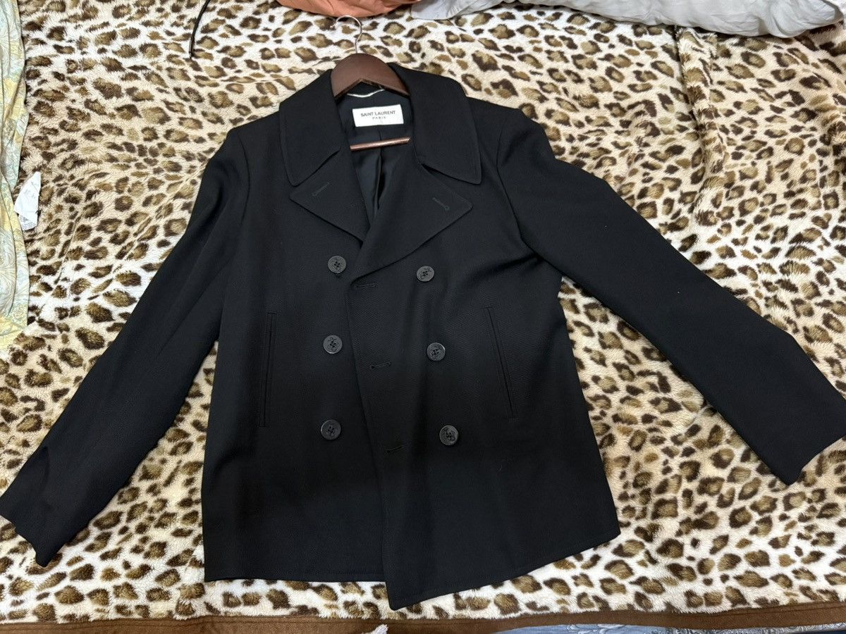 Saint Laurent Paris Saint Laurent wool peacoat with silk lining Size US M / EU 48-50 / 2 - 1 Thumbnail