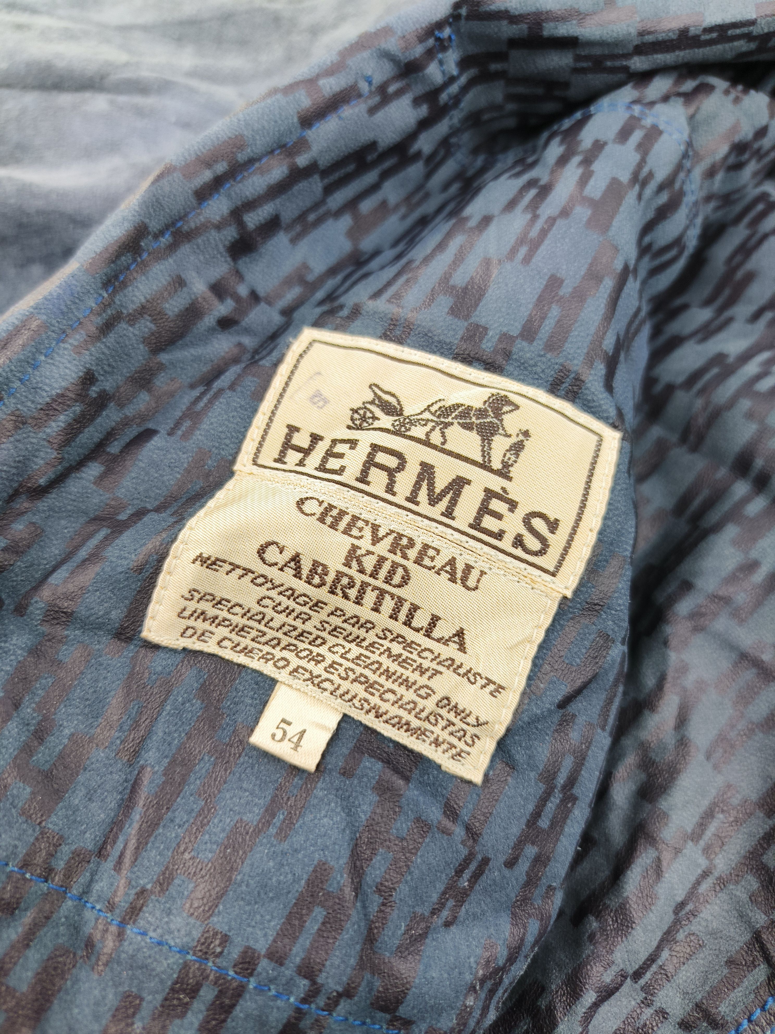 Hermes Hermes Chevreau Kid Cabritilla Suede Goatskin Bomber Jacket Size US L / EU 52-54 / 3 - 11 Thumbnail