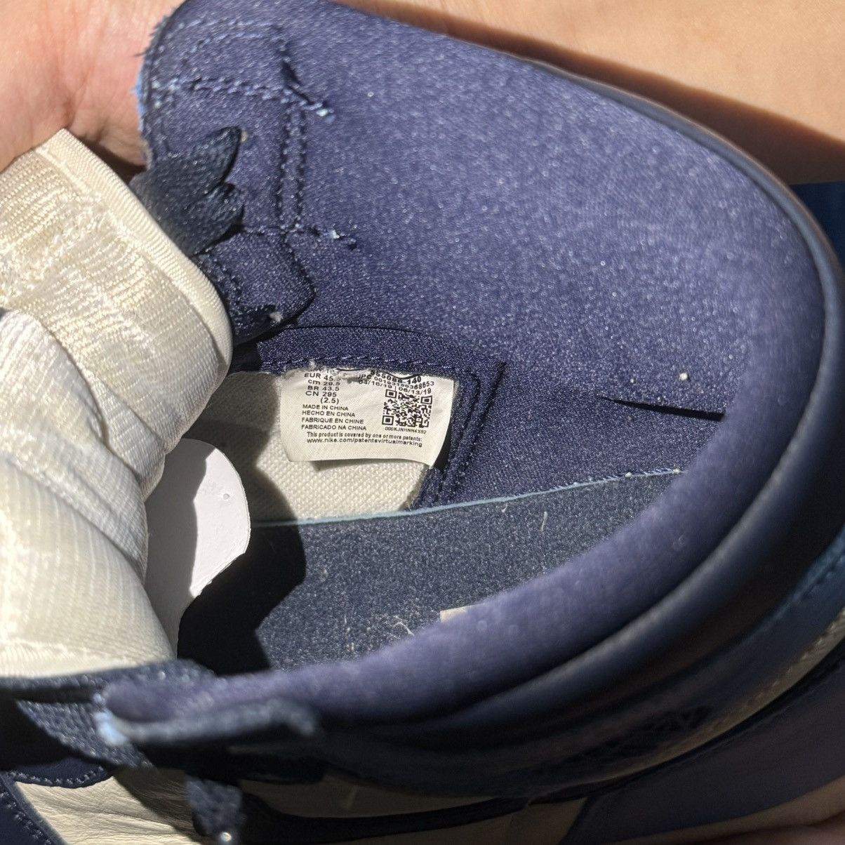 Nike Air Jordan 1 Retro High OG ‘Obsidian’ Size US 11.5 / EU 44-45 - 6 Thumbnail