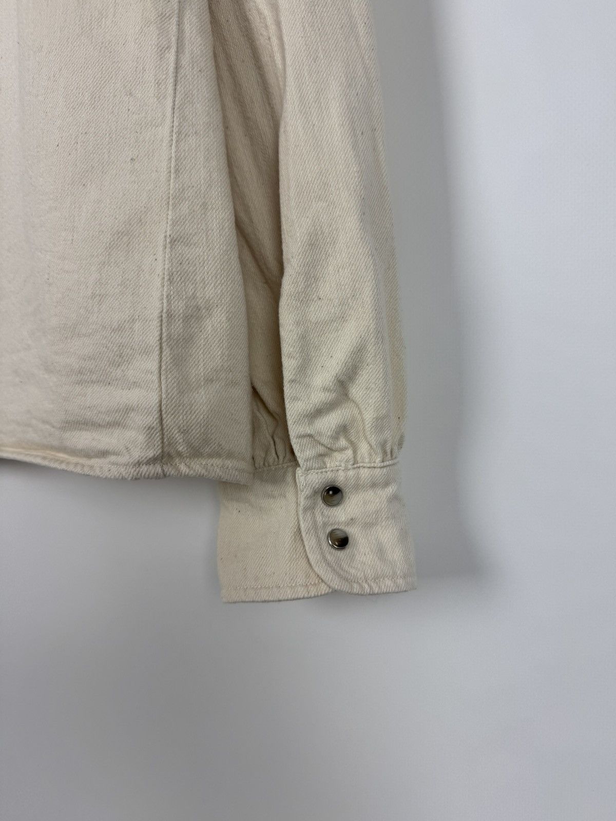 Sezane Sezane Eva Shirt Mottled Ecru Overshirt Size XS / US 0-2 / IT 36-38 - 12 Thumbnail