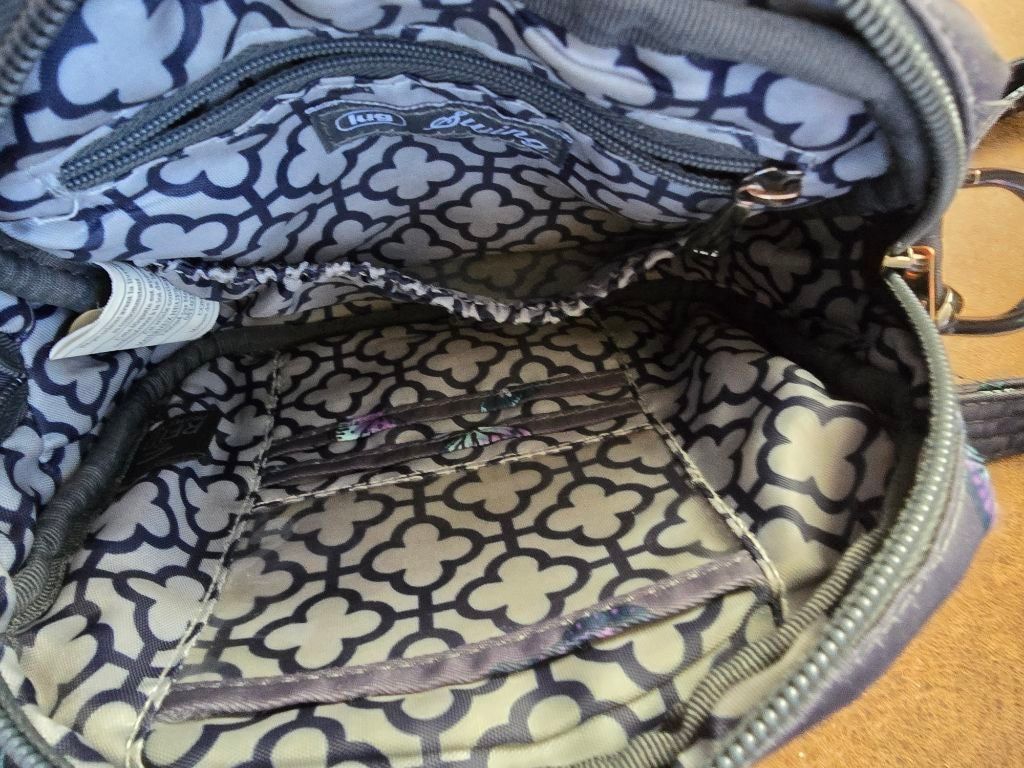 Lugz Women's Lug Swing Butterfly Print Crossbody Bag One Size Gre Size ONE SIZE - 6 Thumbnail