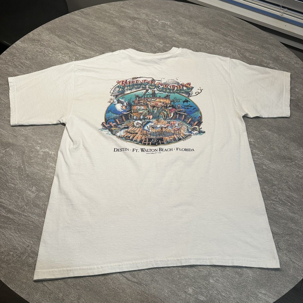 Vintage Vintage Fudpucker’s Beach Bar Destin Florida Shirt Y2K Size US L / EU 52-54 / 3 - 1 Thumbnail