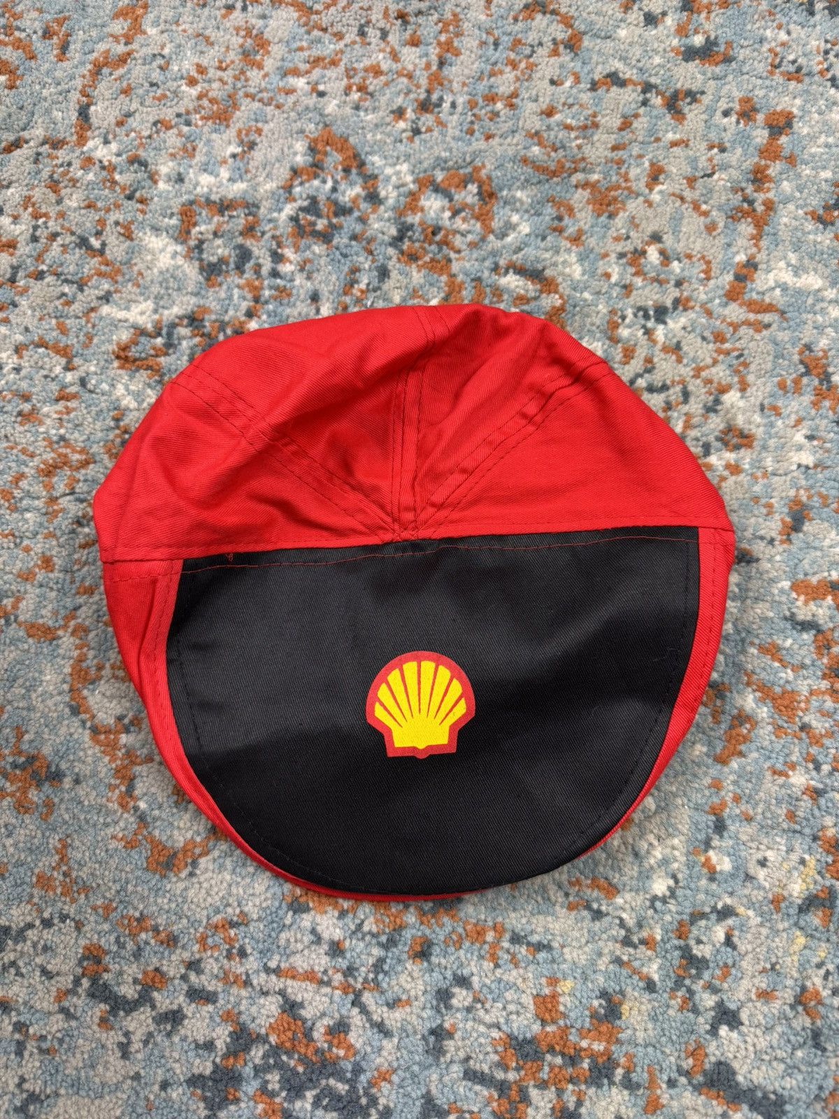 Vintage Vintage 80s Shell Ferrari f1 racing flat cap hat Size ONE SIZE - 3 Thumbnail