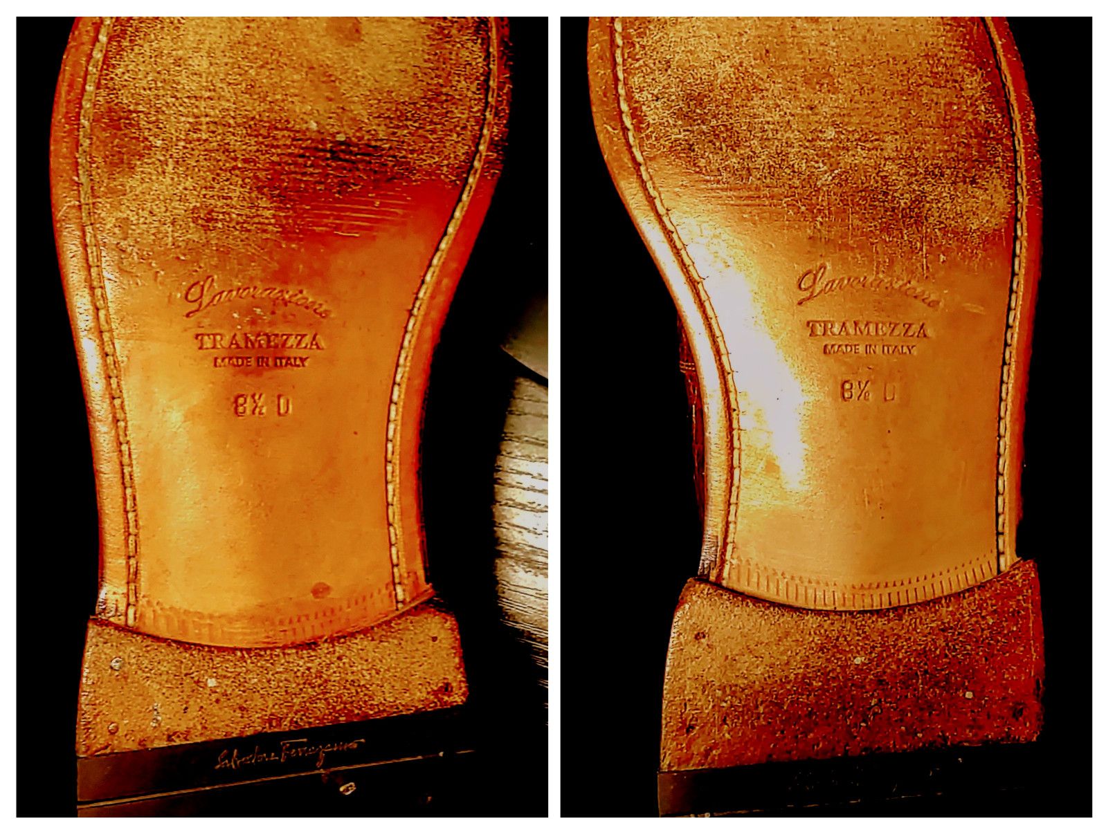 Salvatore Ferragamo TRAMEZZA Cap-toe, Lace-up, Oxford in Chocolate CROCODILE Size US 8.5 / EU 41-42 - 7 Thumbnail