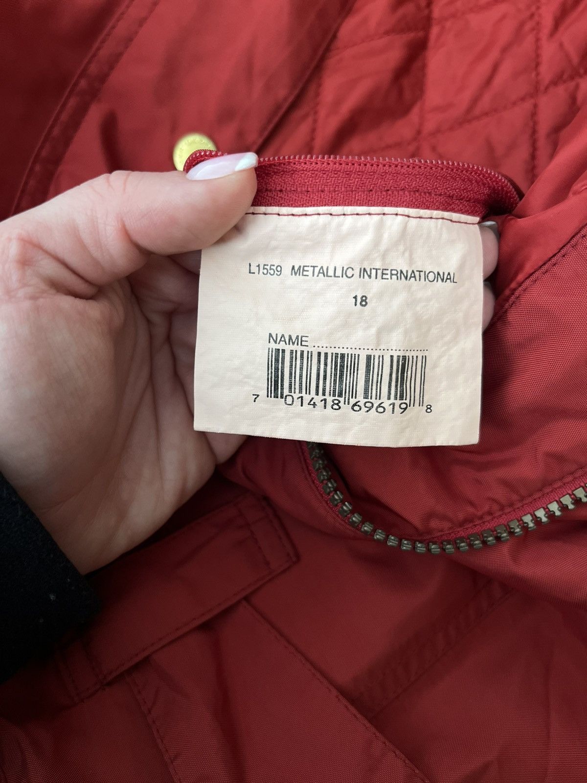 Barbour Stylish red Barbour jacket (size XXL) Size XXL / US 16-18 / IT 52-54 - 7 Thumbnail