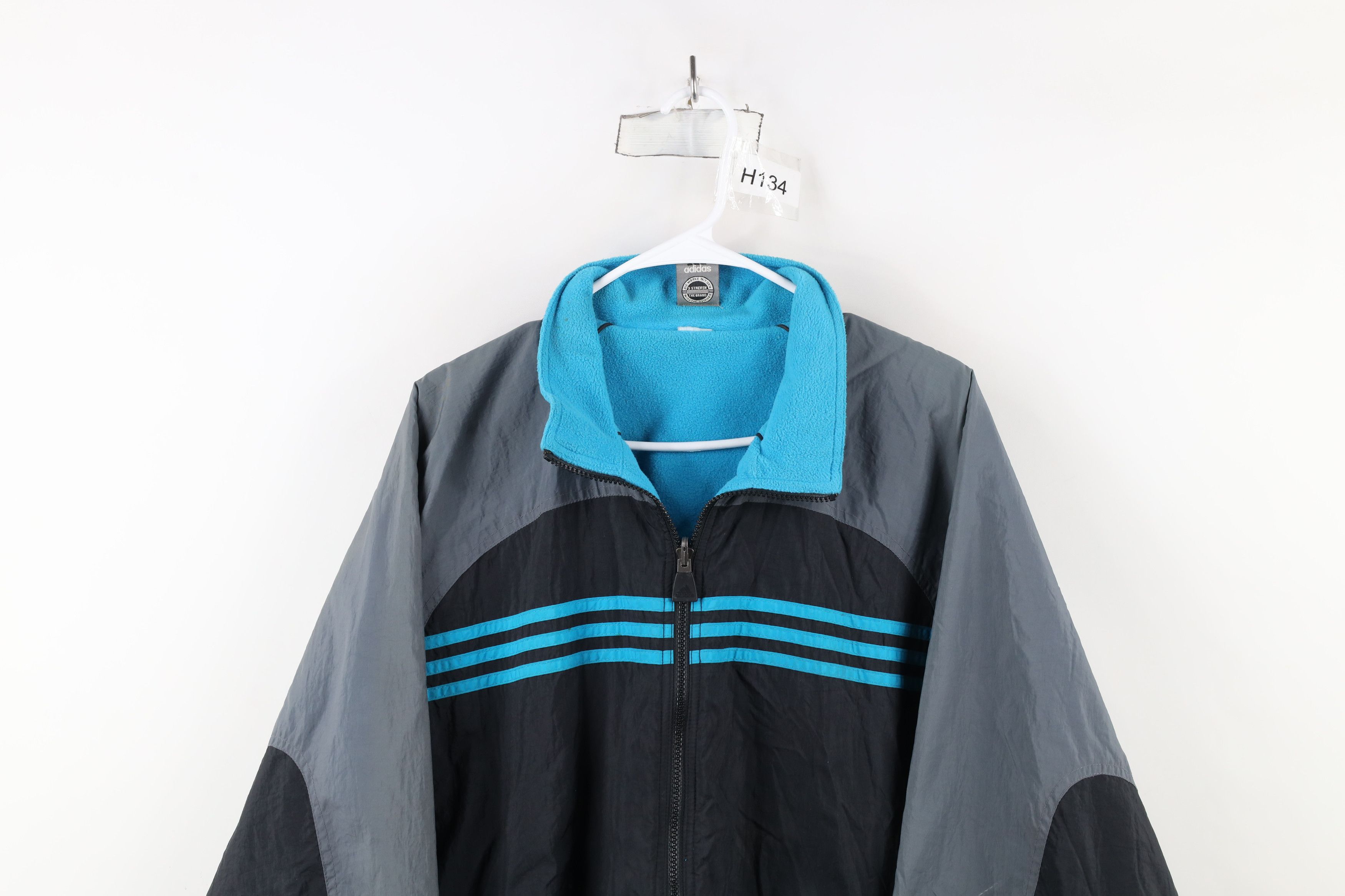 Adidas × Vintage Vintage 90s Adidas Reversible Full Zip Bomber Jacket Size US M / EU 48-50 / 2 - 2 Thumbnail