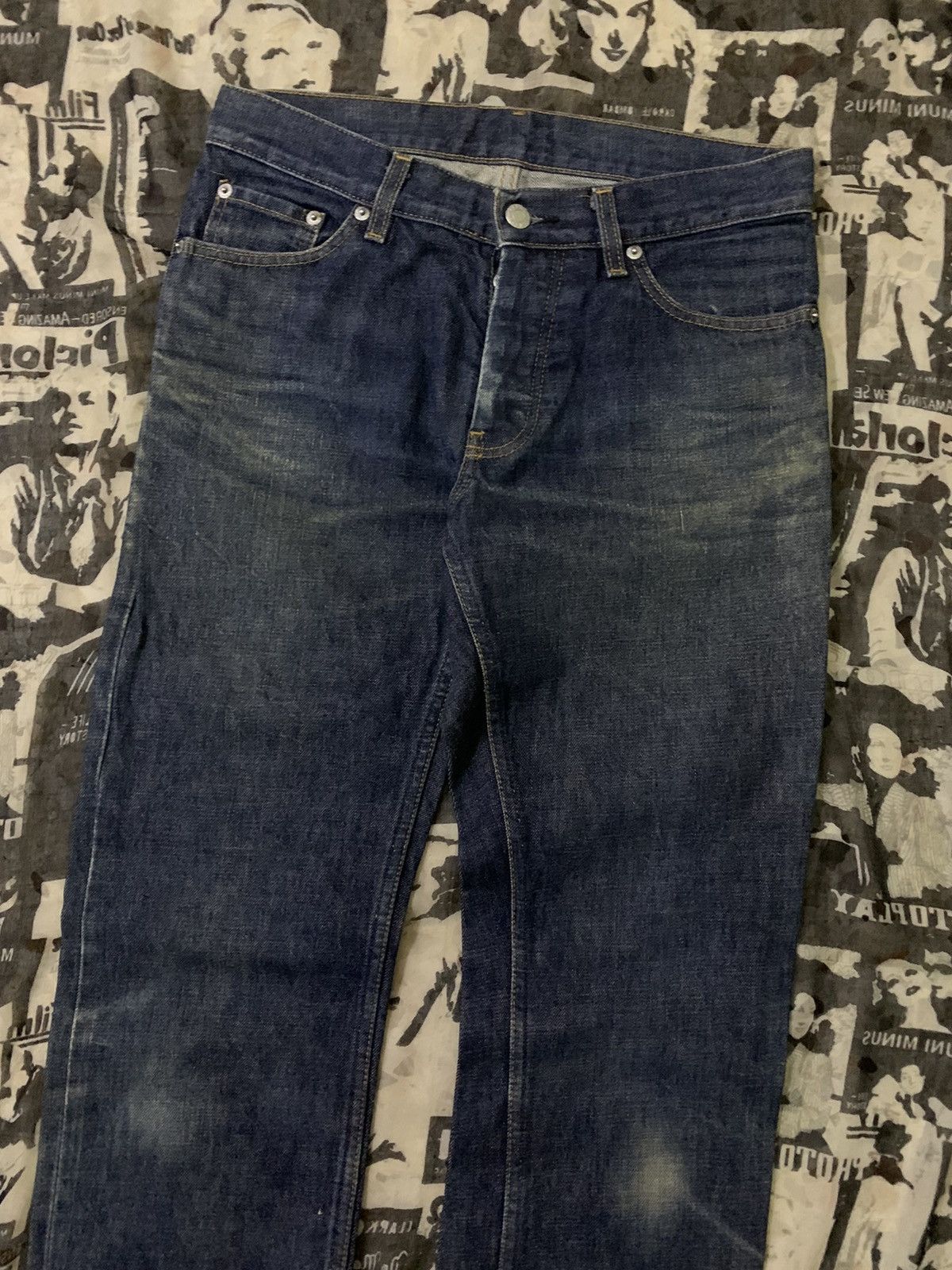 Helmut Lang 💥Avant Garde Vintage 90s Helmut Lang Classic Denim Size US 30 / EU 46 - 2 Thumbnail