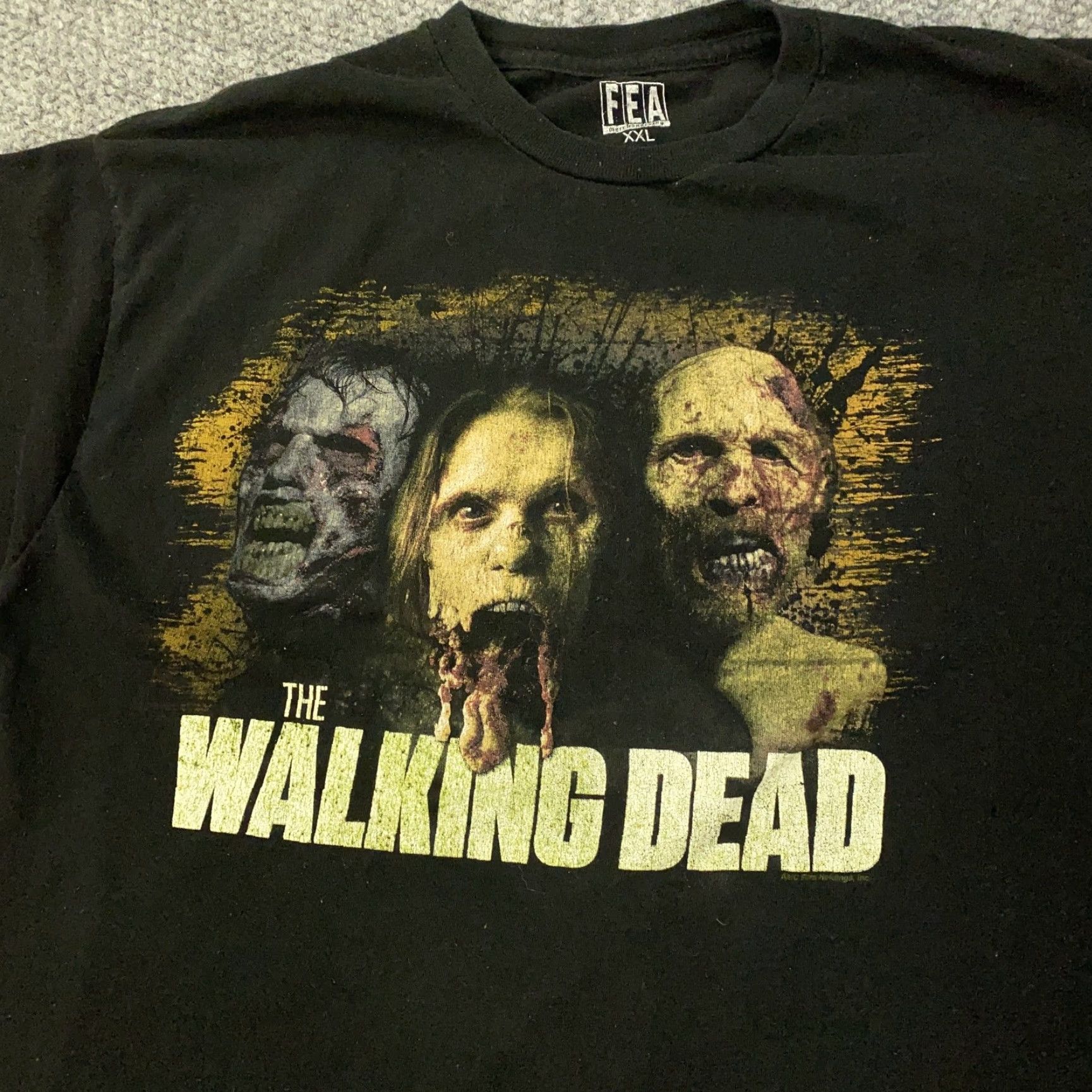 Vintage FEA Walking Dead Shirt Mens 2XL Black Graphic Zombies Horror TV Show Tee Size US XXL / EU 58 / 5 - 2 Thumbnail