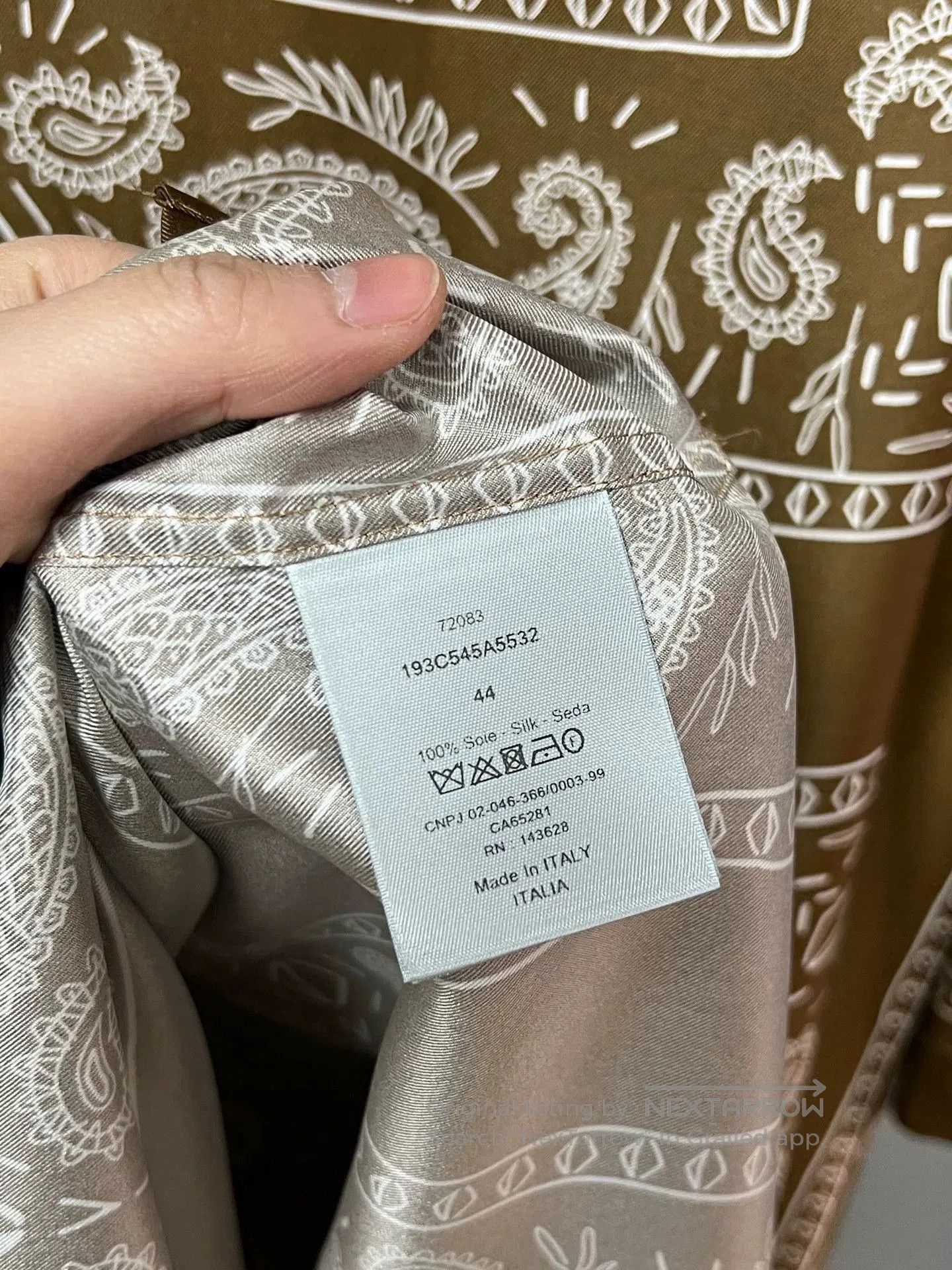Dior dior paisley print short sleeve shirt. Size L / US 10 / IT 46 - 3 Thumbnail