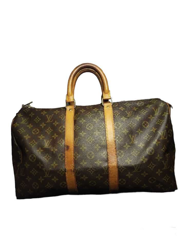 image of Louis Vuitton Louis Vuittton Keepall in Brown, Women's
