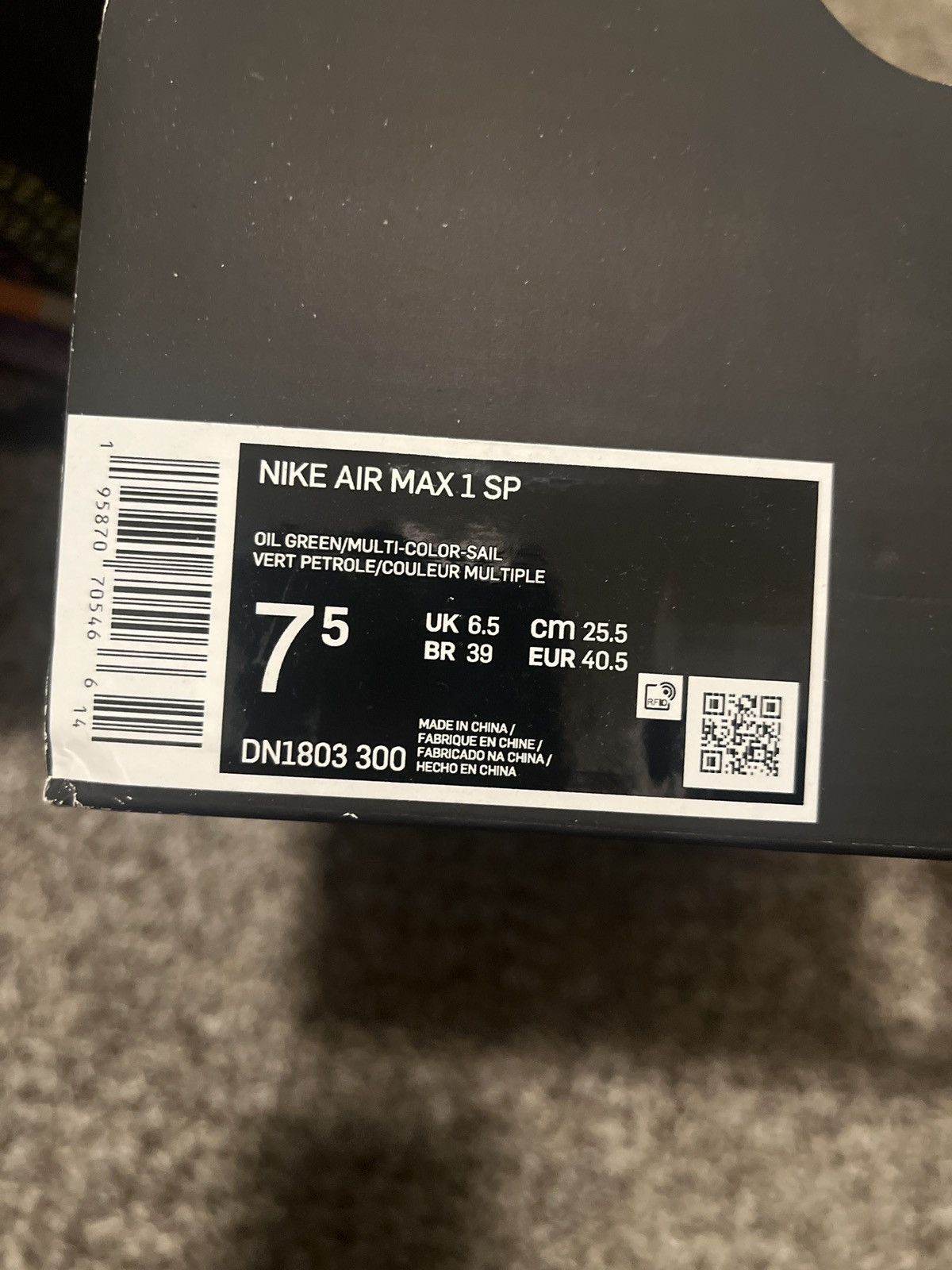 CNCPTS × Nike Air Max 1 SP Concepts Size US 7.5 / EU 40-41 - 6 Thumbnail