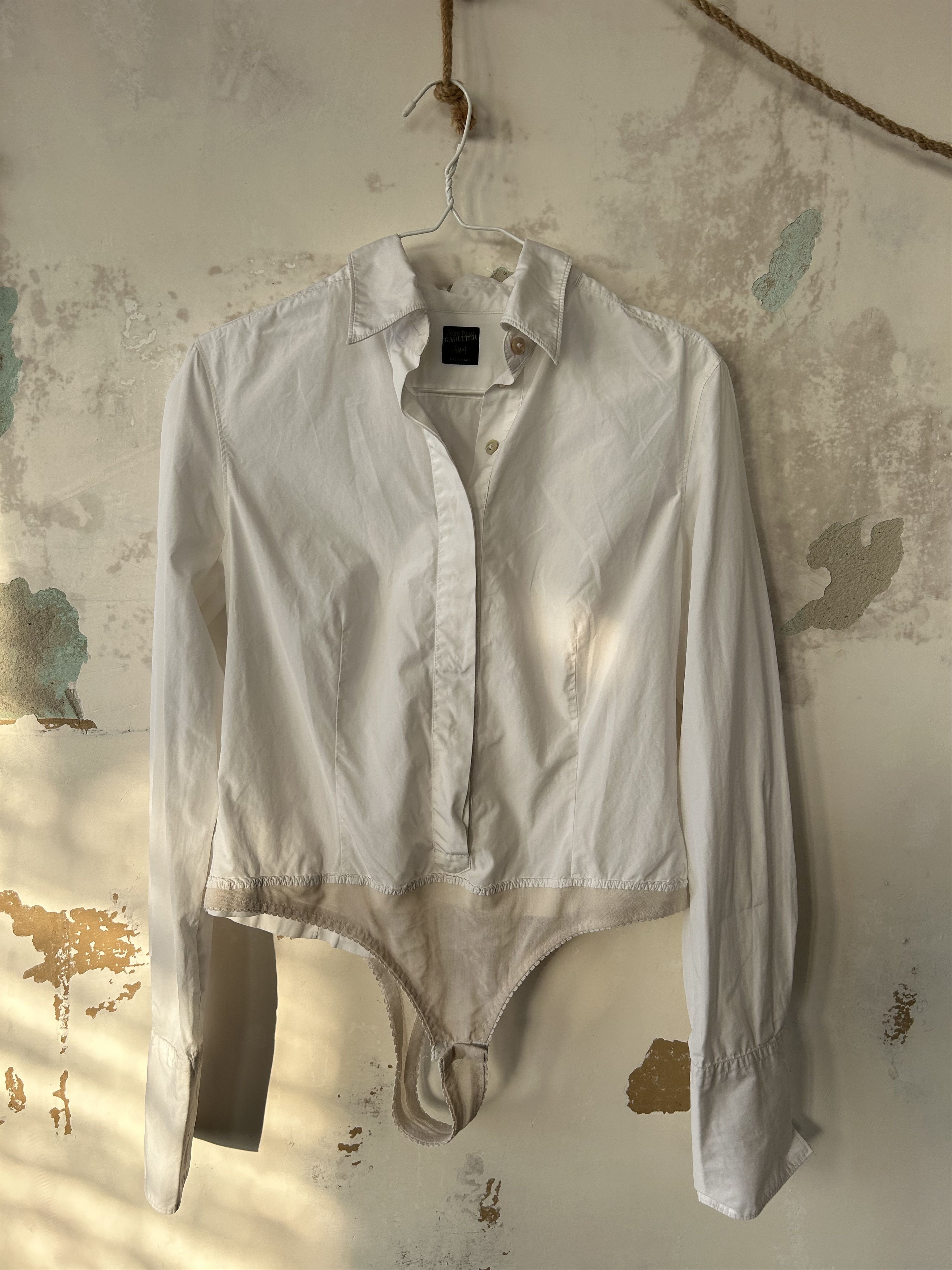 Jean Paul Gaultier Vtg Jean Paul Gaultier Cutout Bodysuit Size Us12 Size XL / US 12-14 / IT 48-50 - 1 Thumbnail