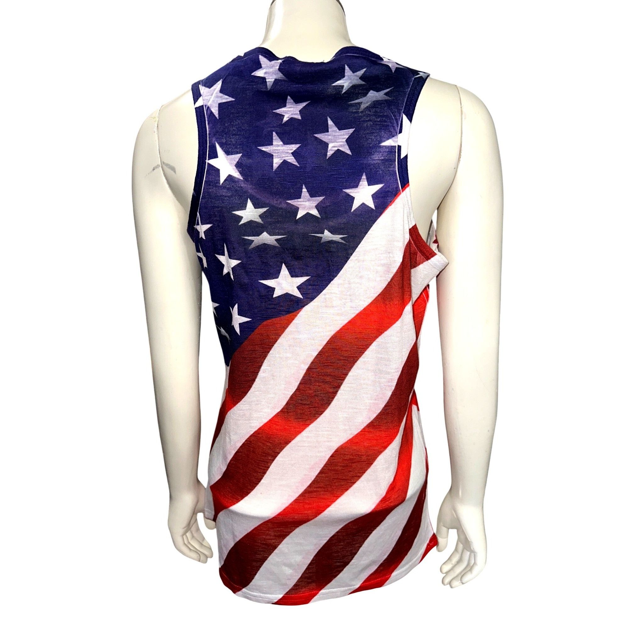Other Sweet Gisele XLG American Flag Tank Top New York Rhinestone Size XL / US 12-14 / IT 48-50 - 6 Thumbnail