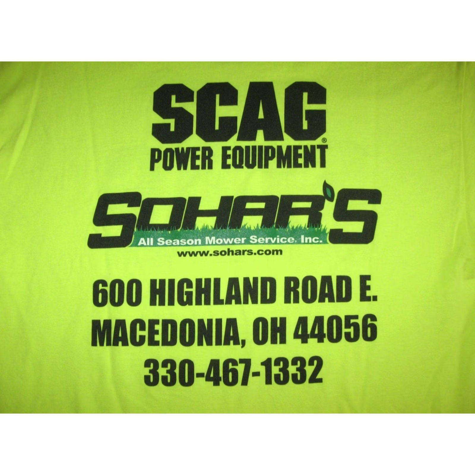 Gildan SCAG POWER EQUIPMENT Shirt Mens Large Lawn Mowers Tool SOHAR'S MACEDONIA OHIO Size US L / EU 52-54 / 3 - 4 Thumbnail