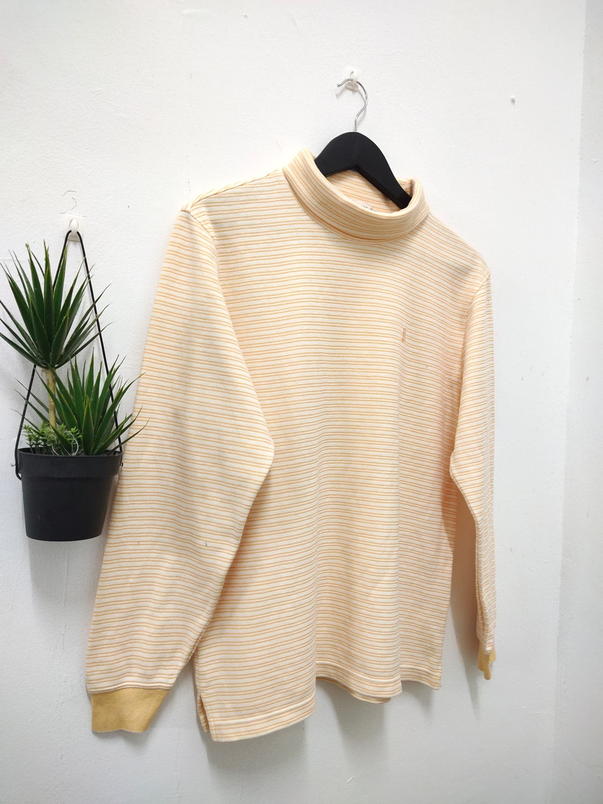 Lanvin Vintage LANVIN stripe turtle neck t shirt longsleeve Size US M / EU 48-50 / 2 - 3 Thumbnail