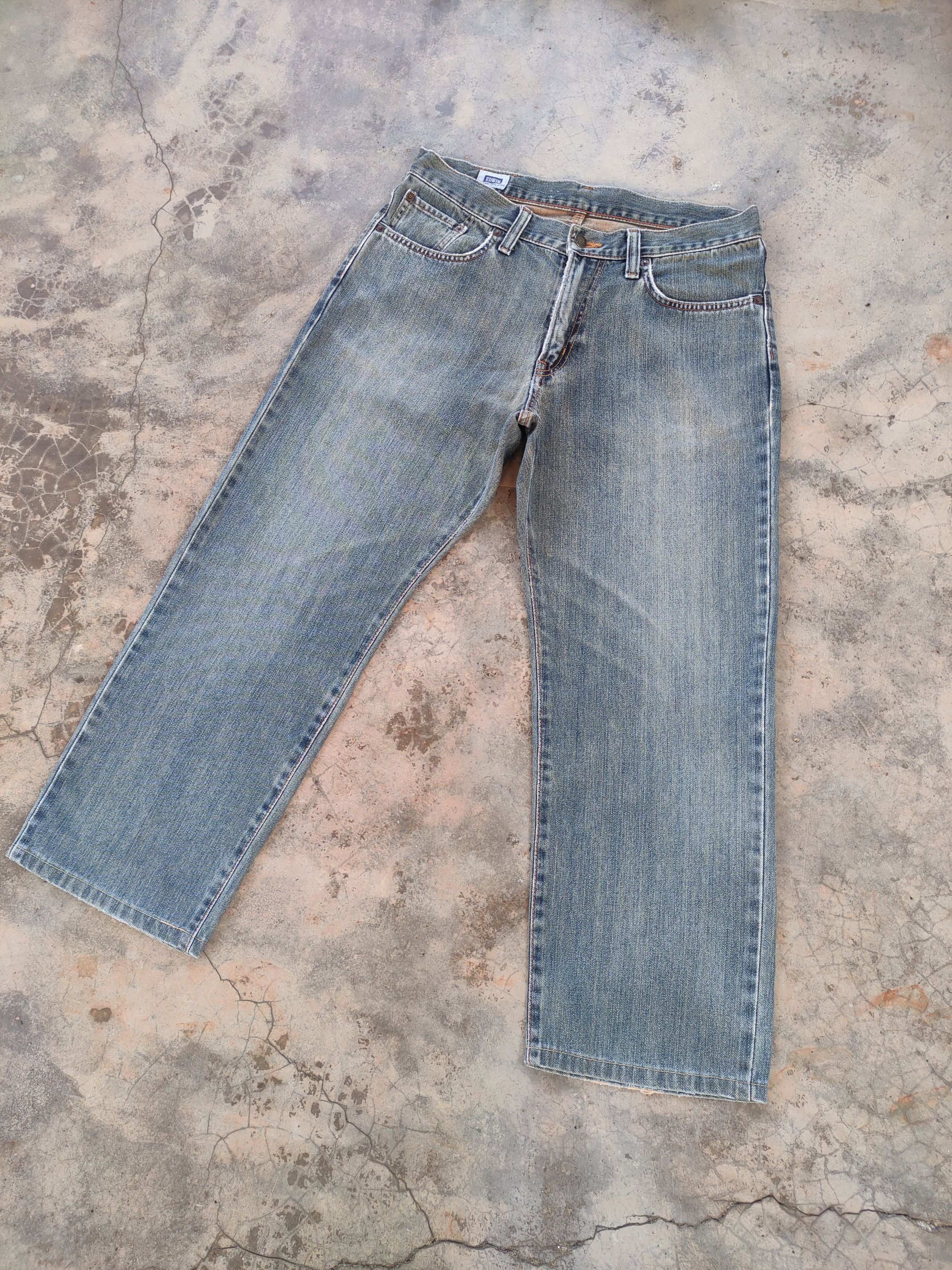 Edwin VINTAGE EDWIN 404 RUSTY FADED JEANS DENIM PANTS Size US 33 - 2 Thumbnail